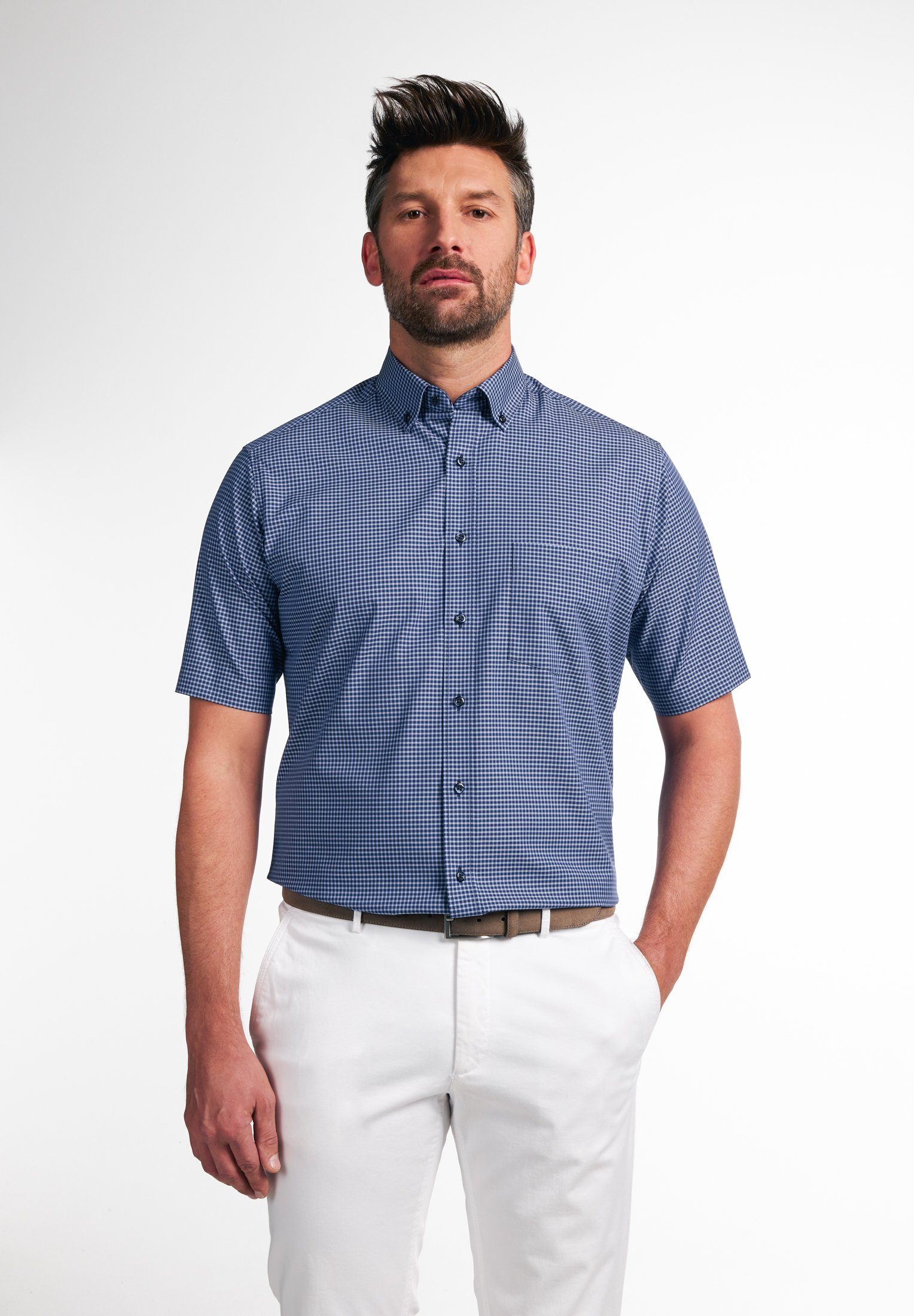 Eterna Kurzarmhemd MODERN FIT NON IRON günstig online kaufen