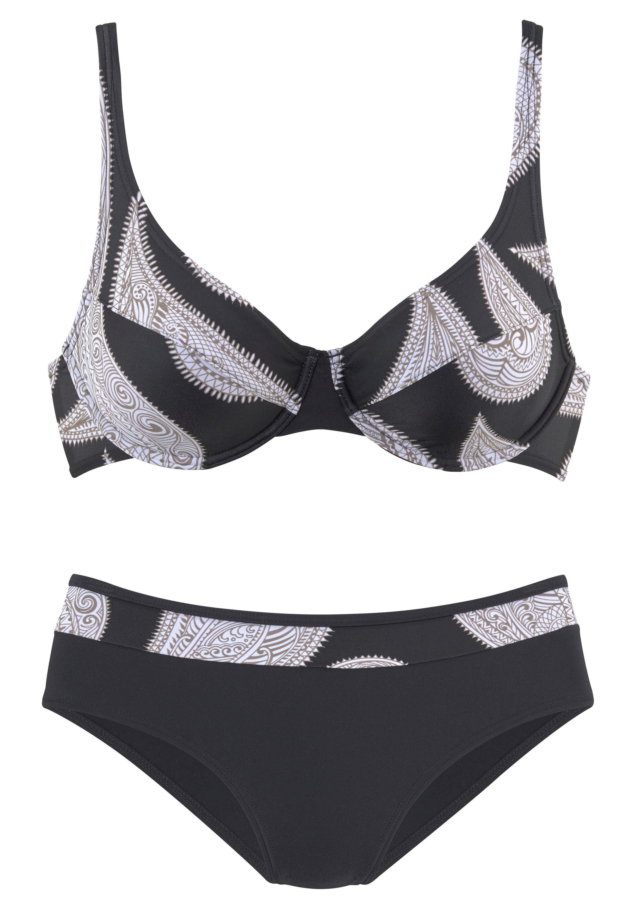 LASCANA Bügel-Bikini seitlich extra höher geschnitten, verstellbare Träger – Bild 2 von 5