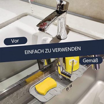 SOTOR Abtropfmatte Silikon-Wasserhahnmatte – Spritzschutz für Waschbecken, Abflussmatte, für Küche und Bad