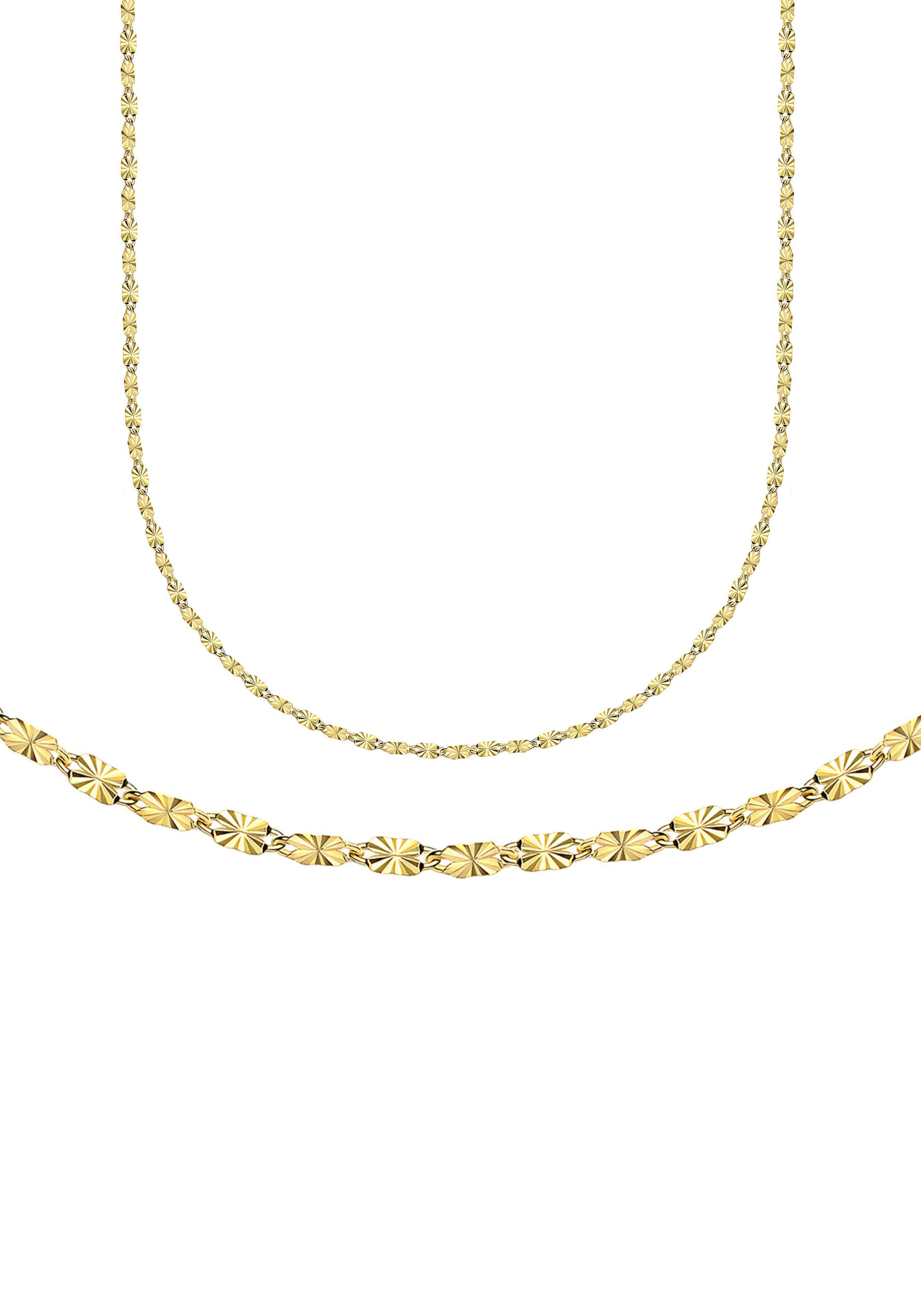 Firetti Goldkette Schmuck Geschenk Gold 333 Fantasiekette, ca. 2,7 mm breit,  zu Kleid, Shirt, Jeans, Sneaker! Anlass Geburtstag Weihnachten
