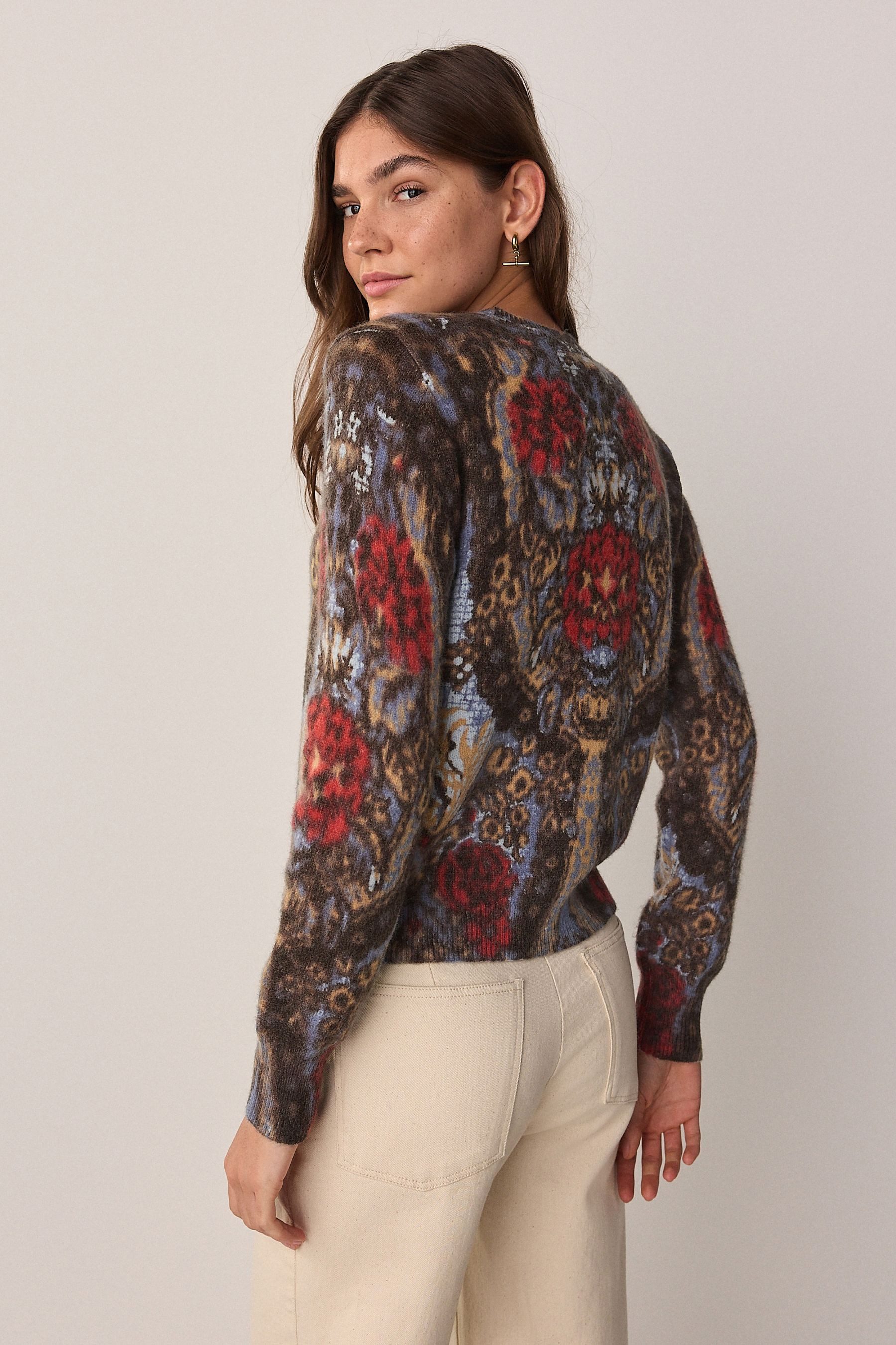 Next Rundhalspullover Rundhalspullover mit Print (1-tlg) günstig online kaufen