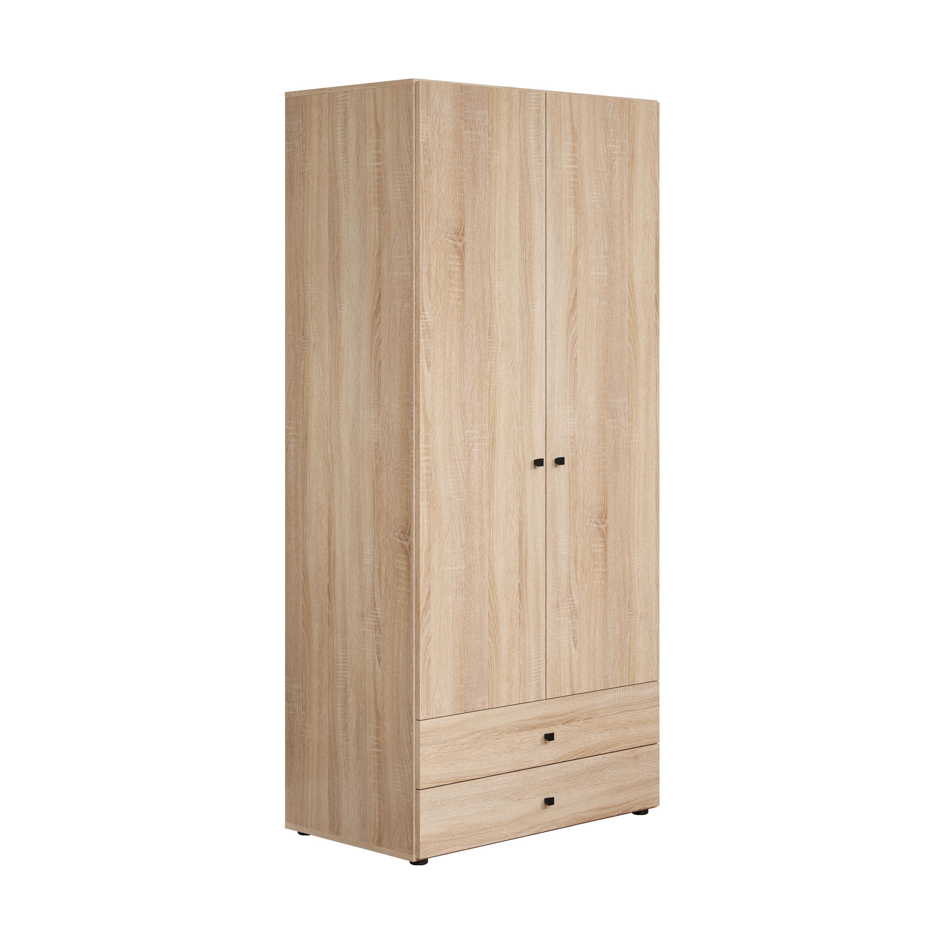 trendteam Kleiderschrank Eiche Sonoma Nachbildung B/H/T: ca. 81 / 176 / 51 cm