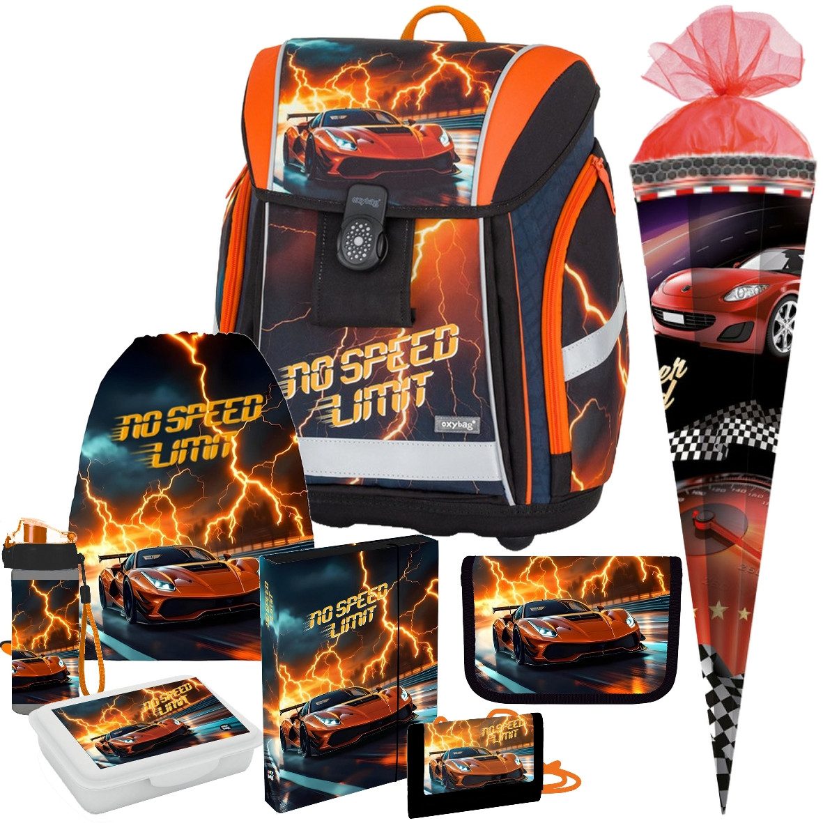 OXYBAG Schulranzen 1.Klasse Jungen in unterschiedlichen Sets (8-tlg)