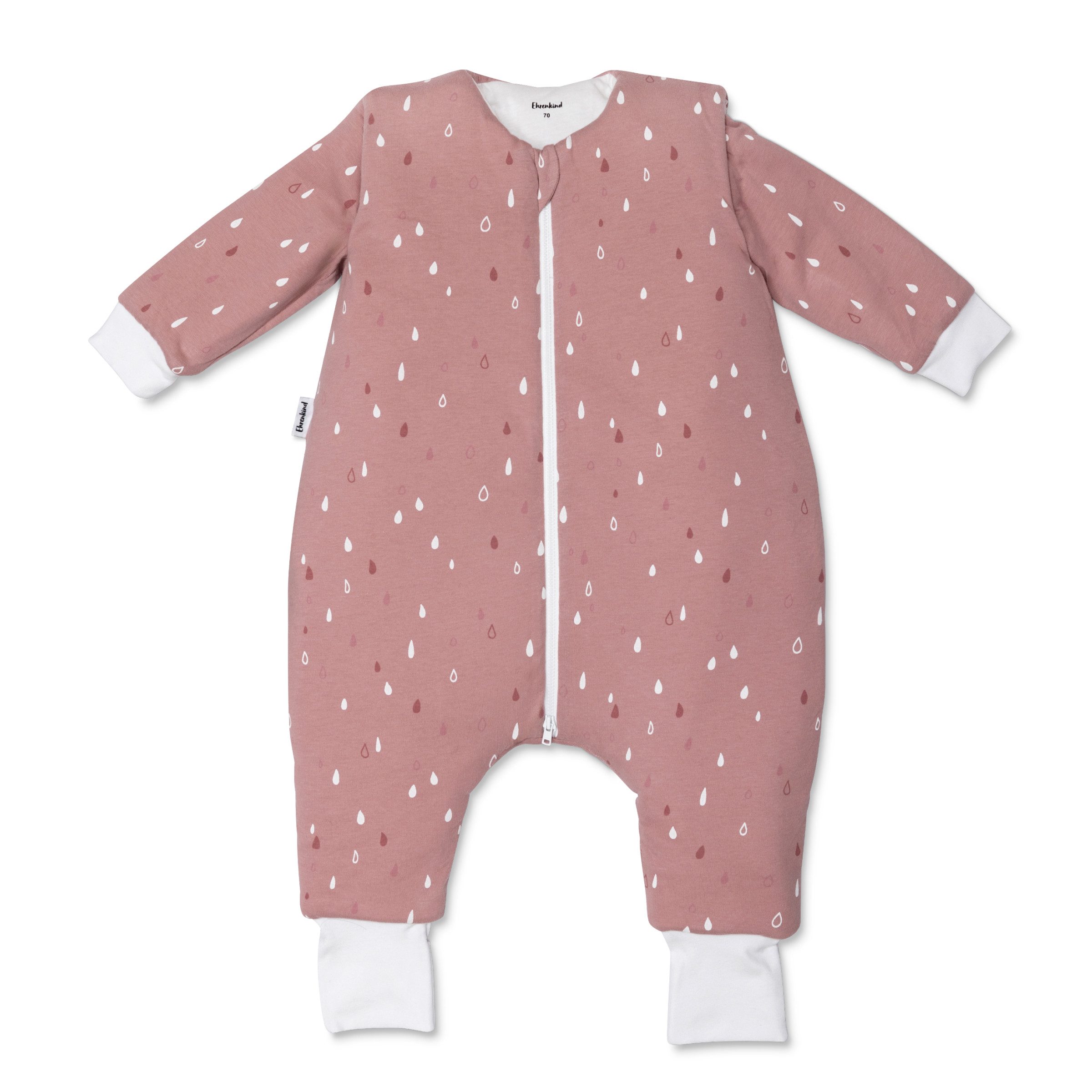 Ehrenkind Babyschlafsack Winterschlafsack mit Beinen 3.5 TOG (OEKO-TEX® STANDARD 100, Bio-Baumwolle, 3.5 TOG, Schlafsack mit Beinen), mit umklappbaren Fußbündchen