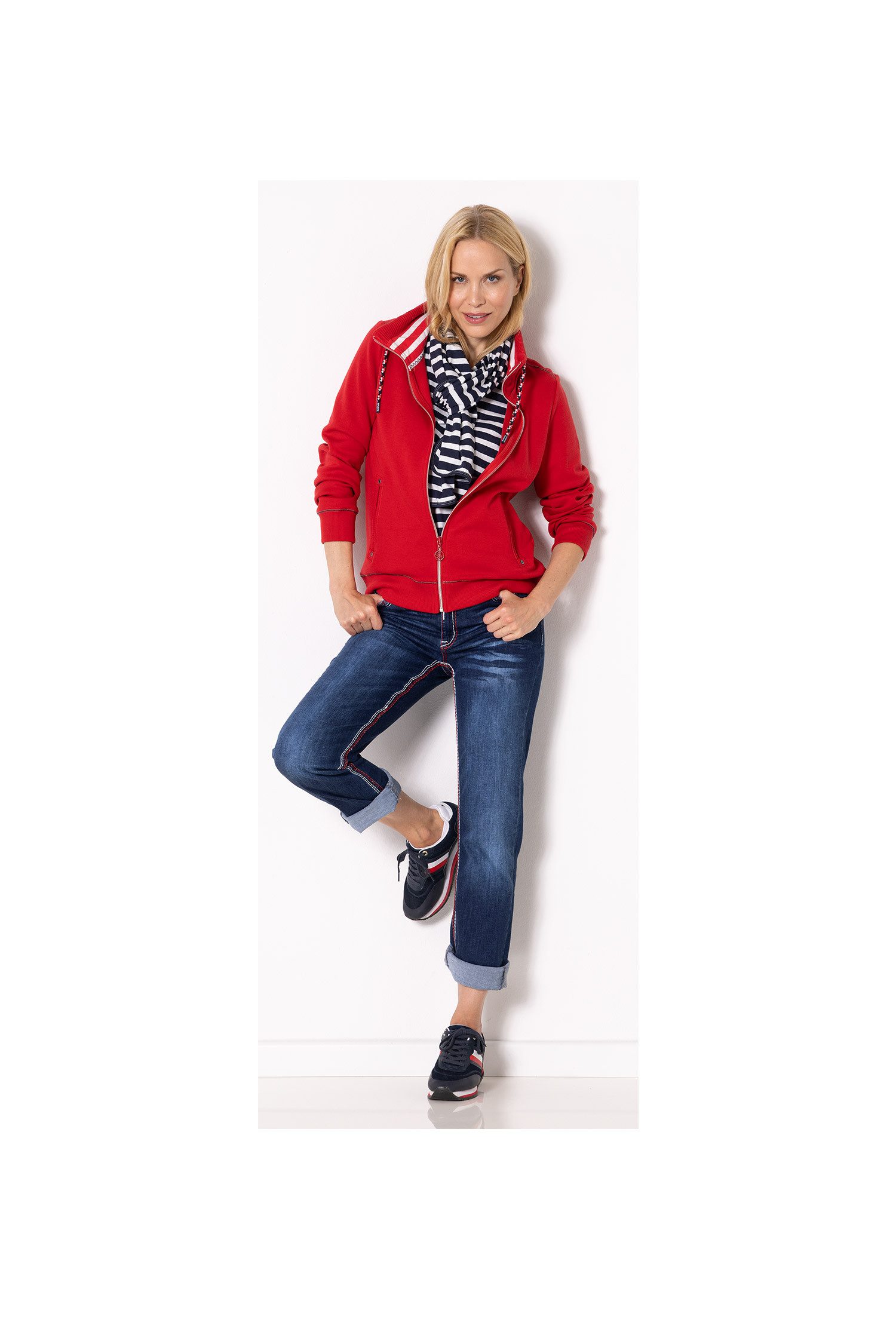 SER Sweatjacke Sweatjacke Stehkragen W1260301 günstig online kaufen