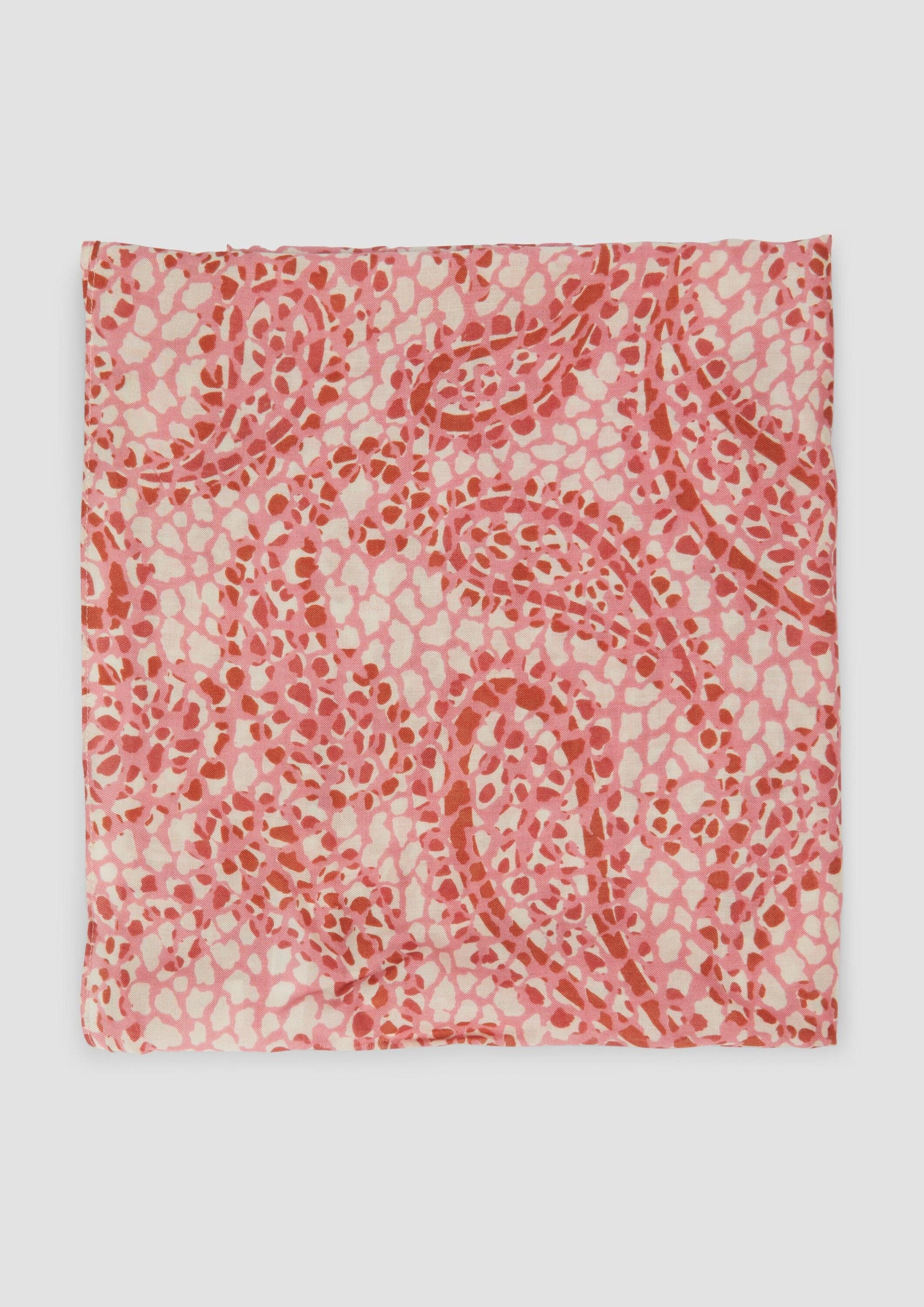 s.Oliver Loop Snood, Loop-Schal aus Viskose mit All-over-Print