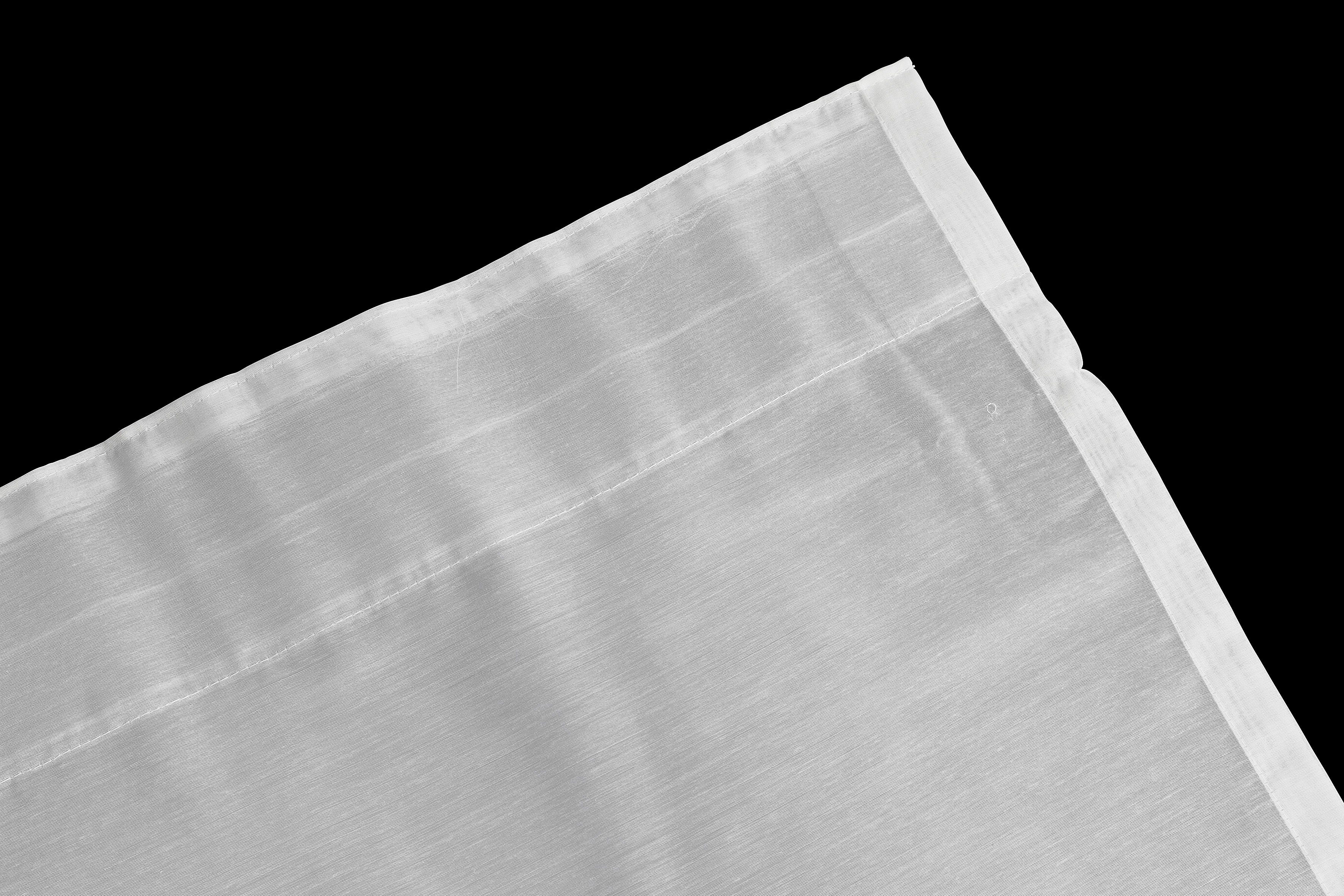 Leonique, transparent, weiß Größen (1 Batist, Multifunktionsband St), transparent verschiedene Gardine Polyester,