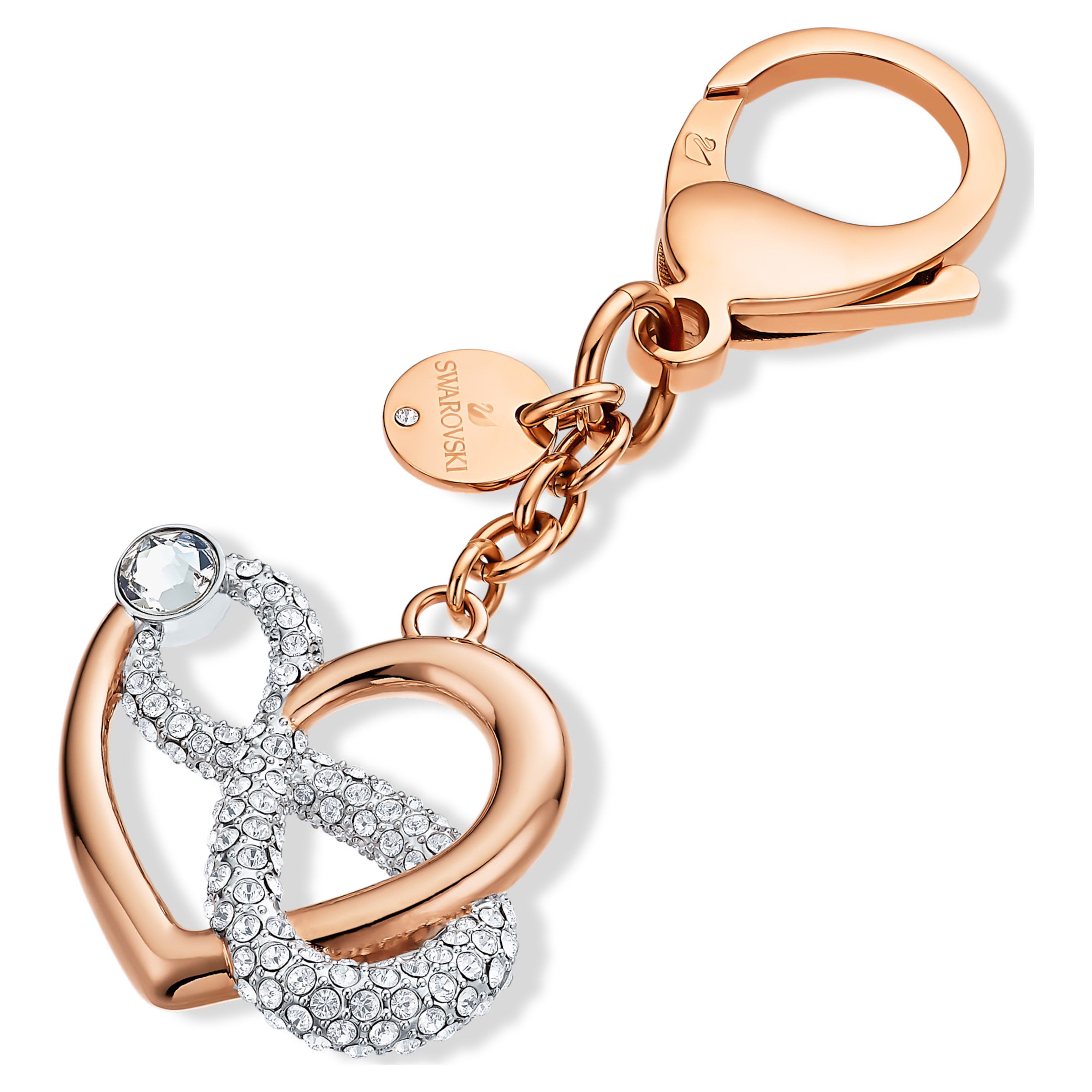 Swarovski Брелки Infinite Handtaschen-Charm Unendlichzeichen und Herz, Weiß, 5530885
