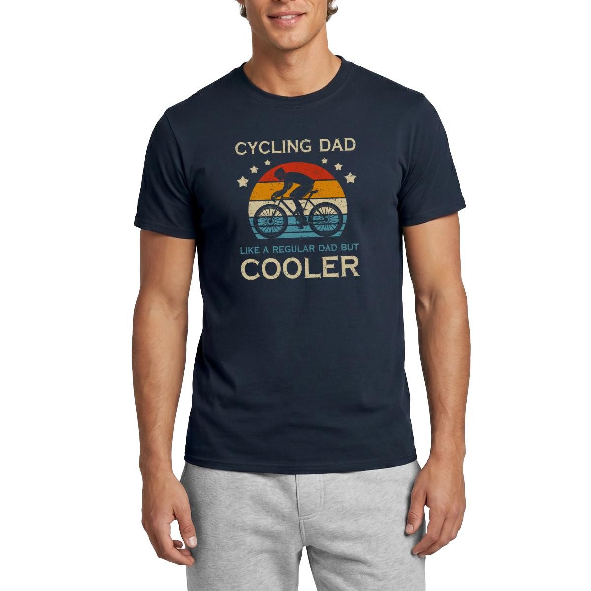 Spreadshirt T-Shirt Fahrrad Papa Cycling Dad Männer T-Shirt (1-tlg)