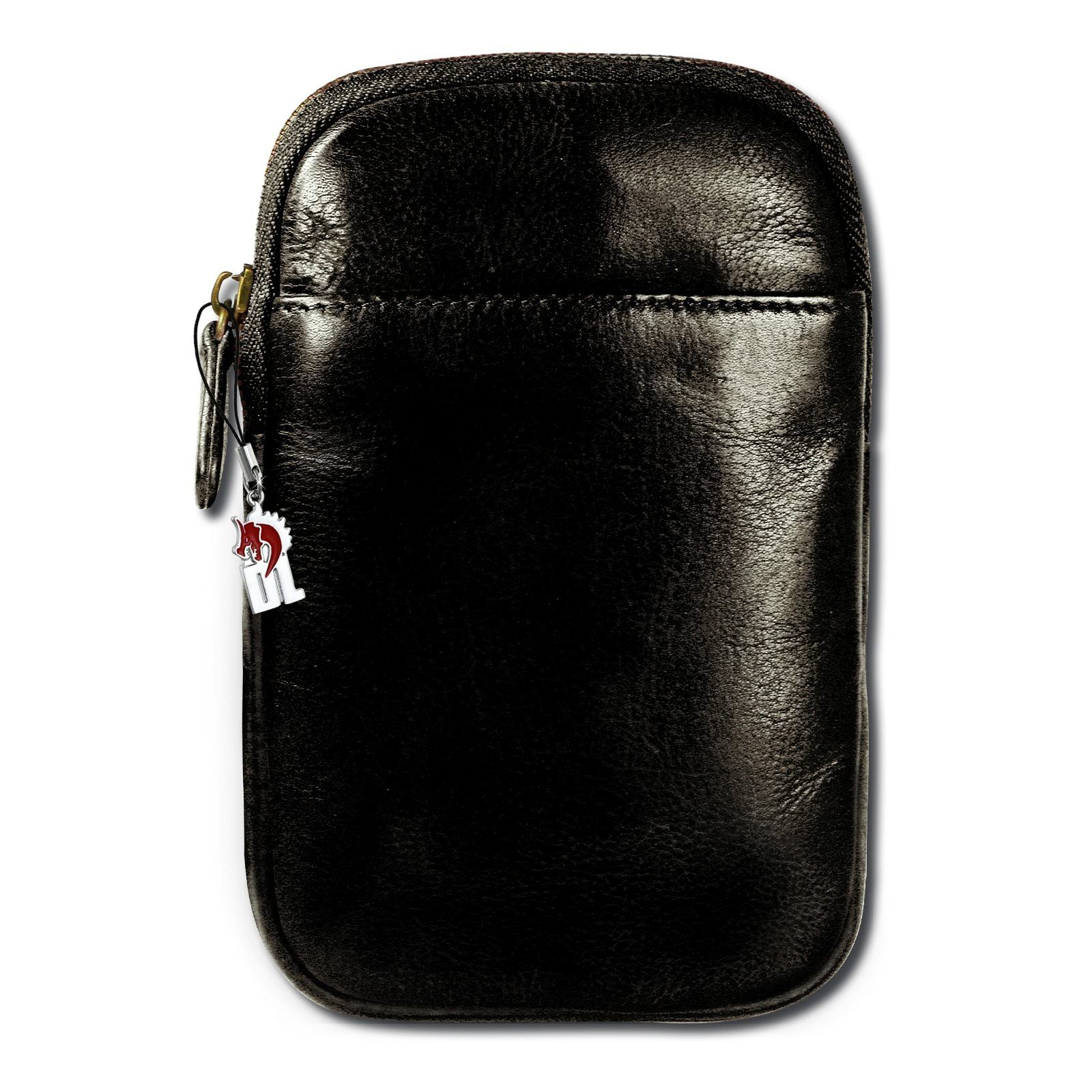 Herren schwarz, in ca. Handtasche Handtasche aus Damen, (Handtasche), Echtleder Tasche DrachenLeder Breite 13cm DrachenLeder Tasche Damen