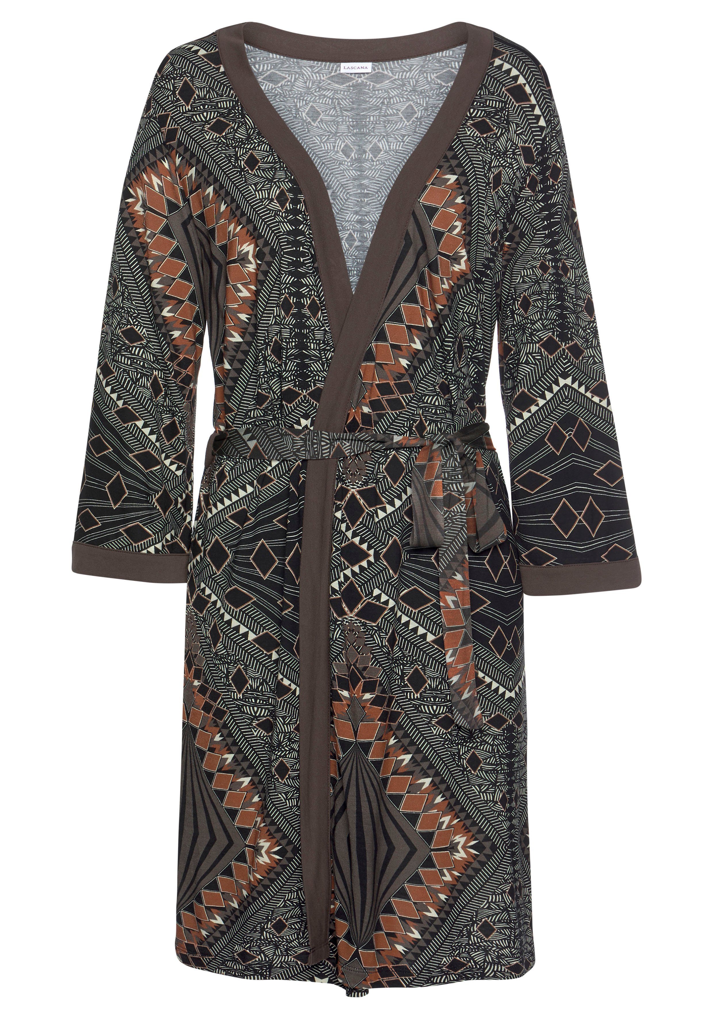 LASCANA Kimono, Kurzform, Viskose, Gürtel, mit günstig online kaufen