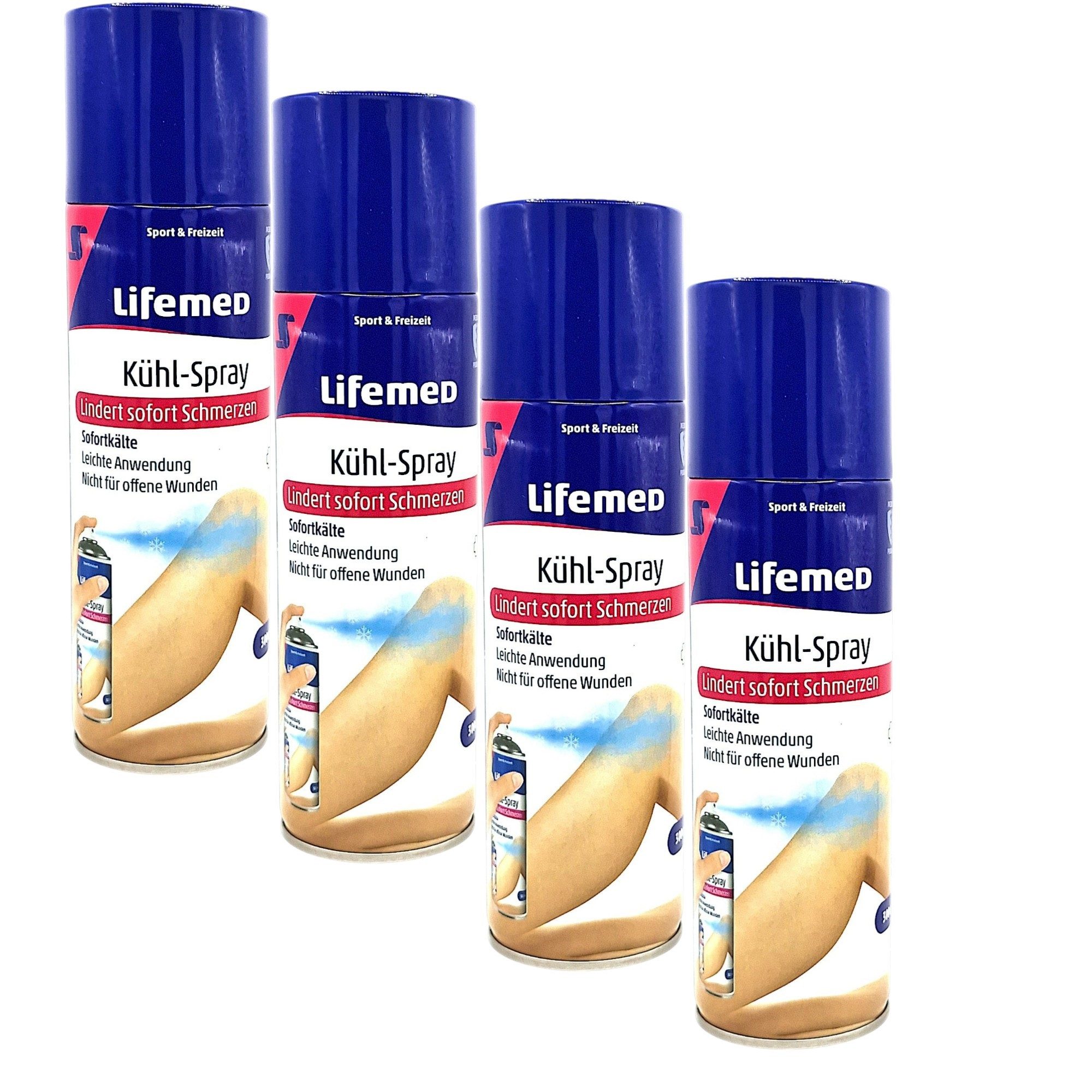 LifeMed Erste-Hilfe-Set 4x Lifemed Kühl - Spray 4x 300ml