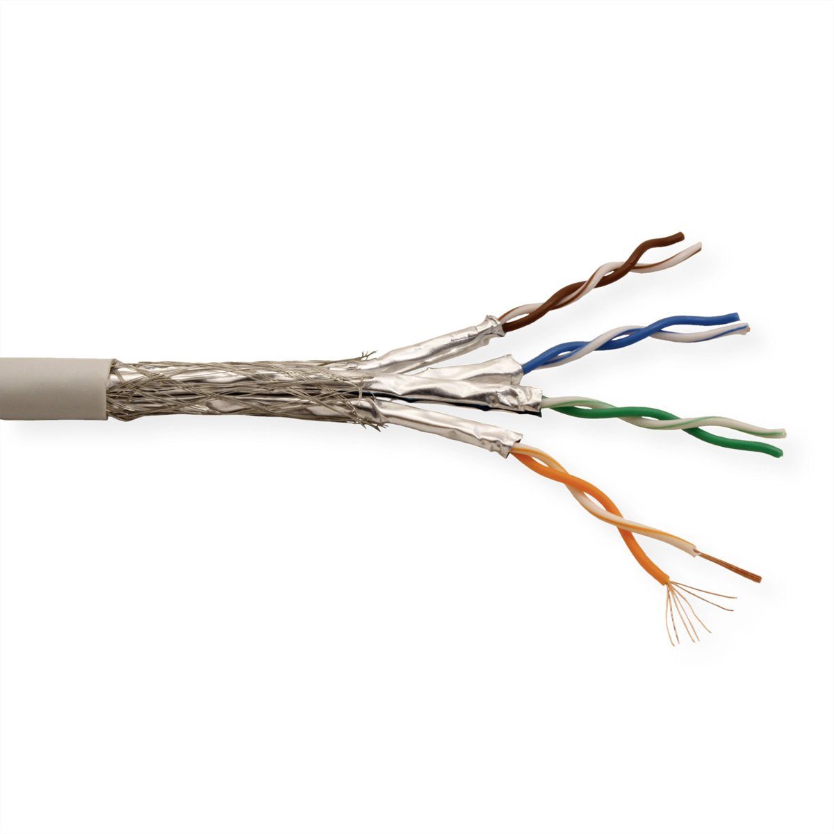 ROLINE S/FTP Kabel, Cat.6A (Class EA), Litze LAN-Kabel, (30000.0 cm), 300 m