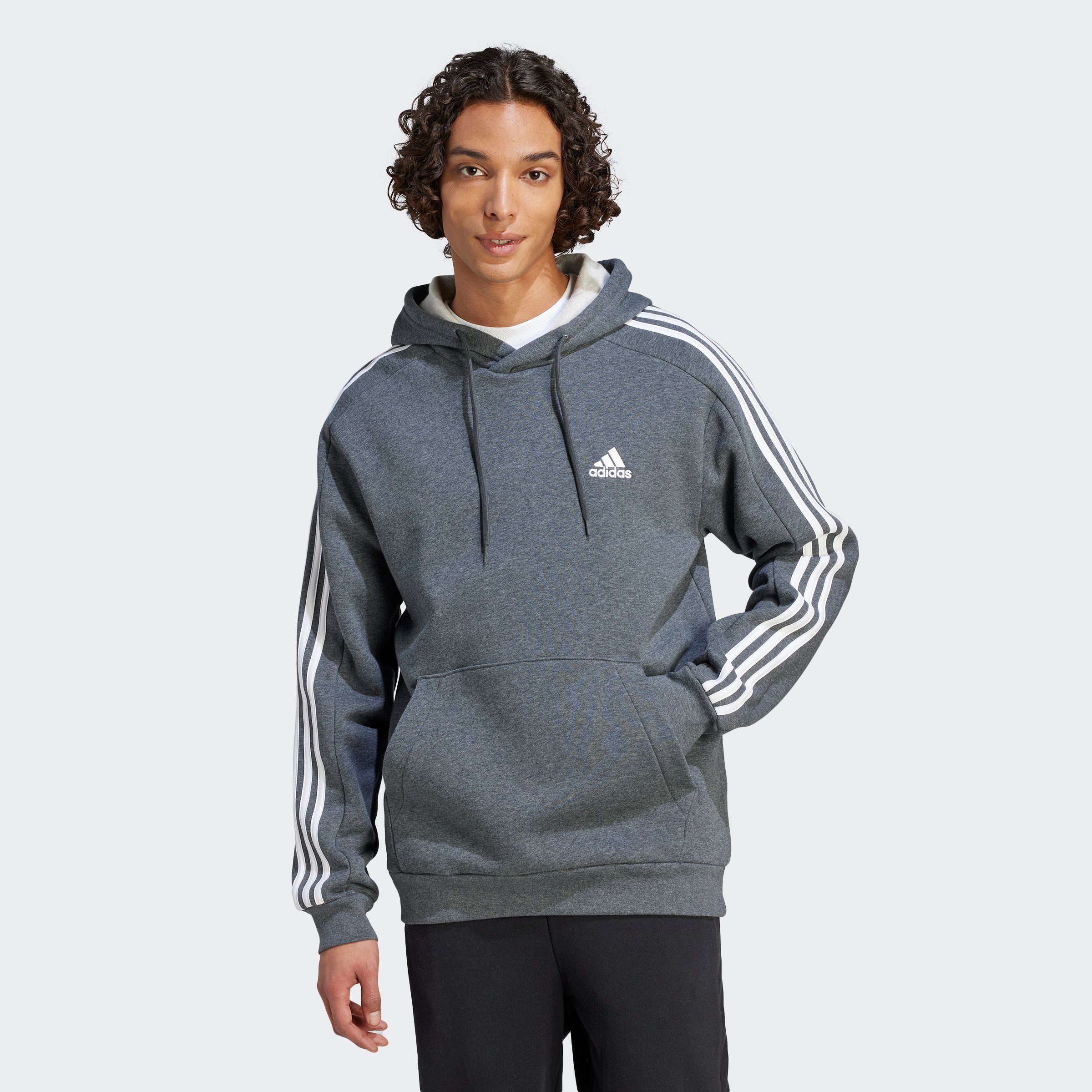 adidas Sportswear Kapuzensweatshirt ESSENTIALS 3STREIFEN HOODIE, Kapuze mit  weitenregulierbarem Kordelzug