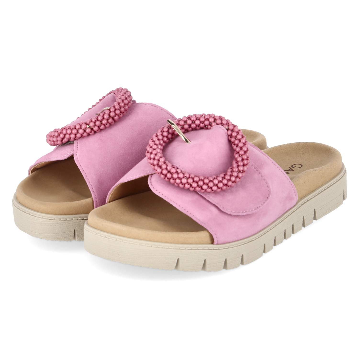 Gabor Gabor 83.745.13 Damen Rauleder pink Pantolette