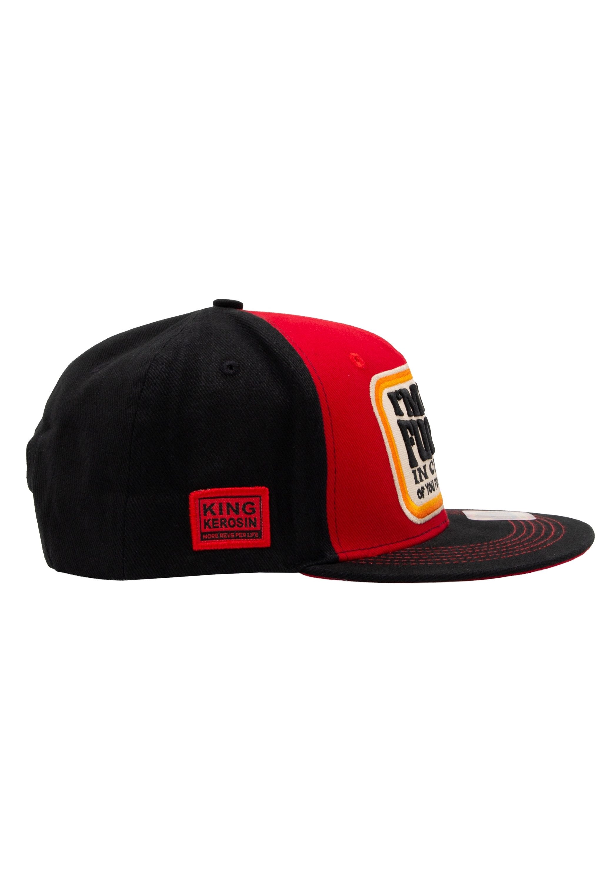 KingKerosin Snapback Cap I'm The Fucker In Charge Of You Fucking Fucks (1-St) mit verstecktem Print