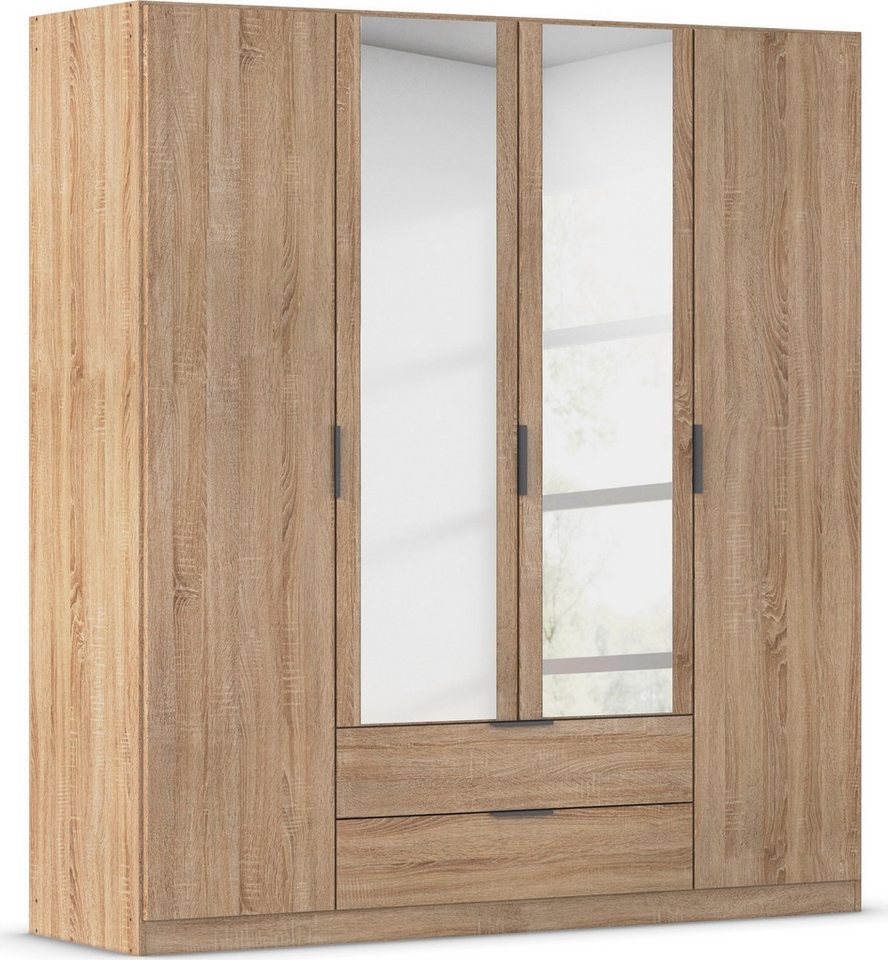 rauch Kleiderschrank Drehtürenschrank Schrank Garderobe Ankleide Schlafzimmer LAGOA (3 verschiedene Ausstattungen BASIC/CLASSIC/PREMIUM (inkl. SOFT-CLOSE) geräumige Schubladen, 3 Breiten, optional mit Aufsatz MADE IN GERMANY