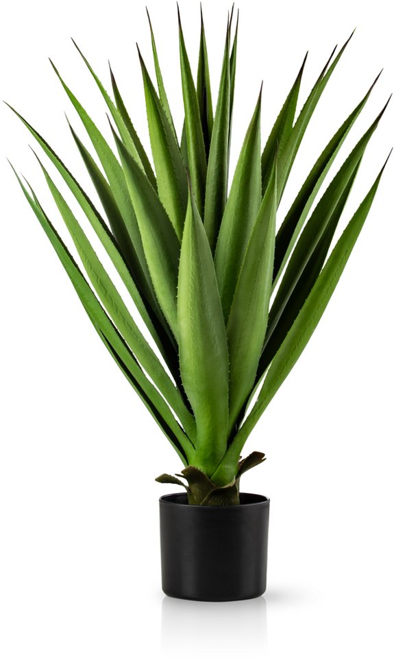 Kunstpflanze Künstliche Pflanzen, Große Kunstpflanzen im Topf Olive, Monstera, Yucca, Agave, Palmfarn, Geigenfeige, PASCH, wie echt