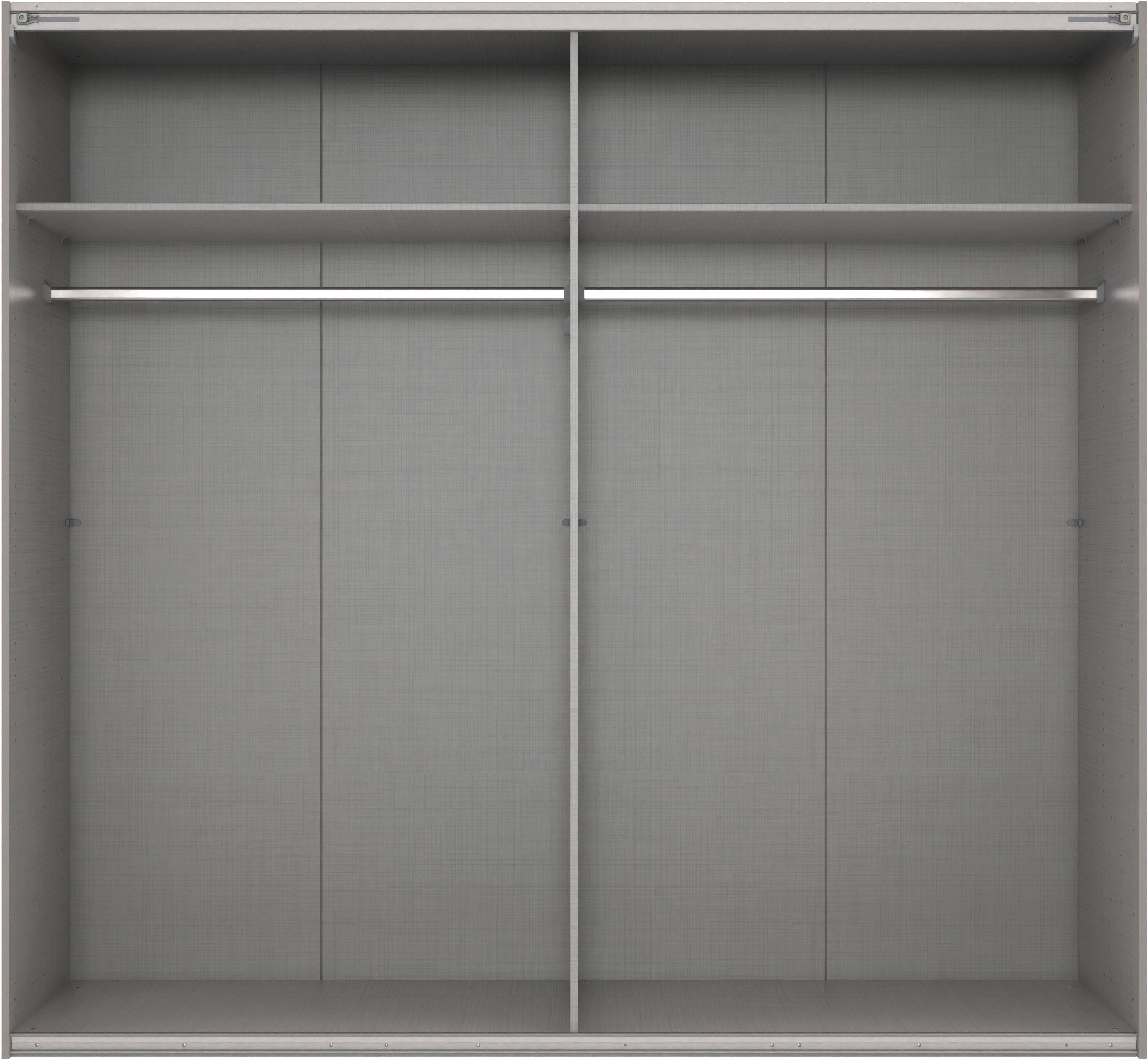 Wimex Kleiderschrank Mugano, Made in Germany, Lieferung bis in Deine Etage und Stellort (wähle Deine Ausstattung: Basic oder Premium) 3 Schwebetüren, große Größen, mit oder ohne Spiegel, Metallgriffe