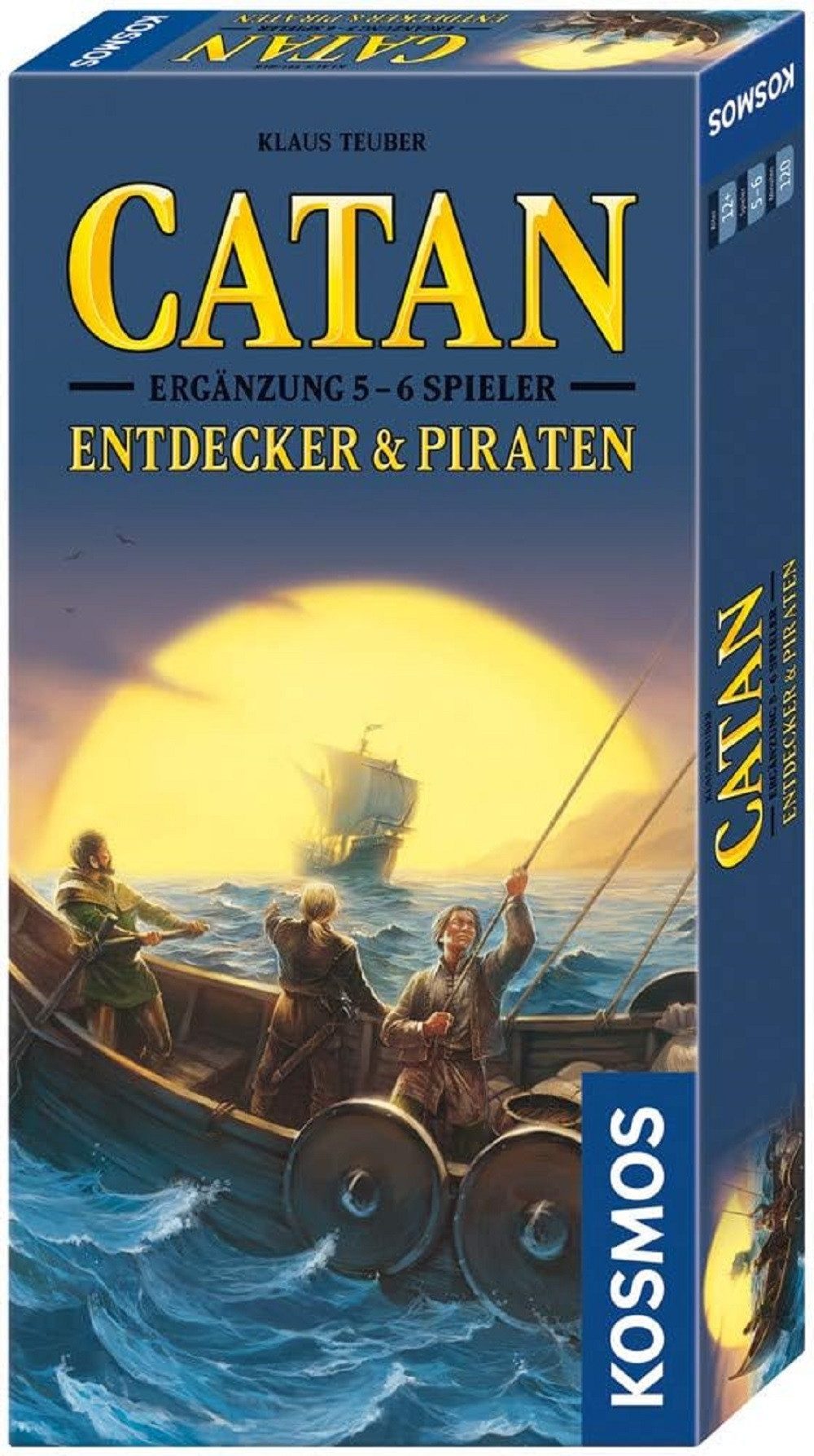 Kosmos Spiel Siedler von Catan - Entdecker und Piraten, Ergänzung für 5-6 Personen, Abenteuer, Reise, Geschicklichkeit, Abstrakte Strategie