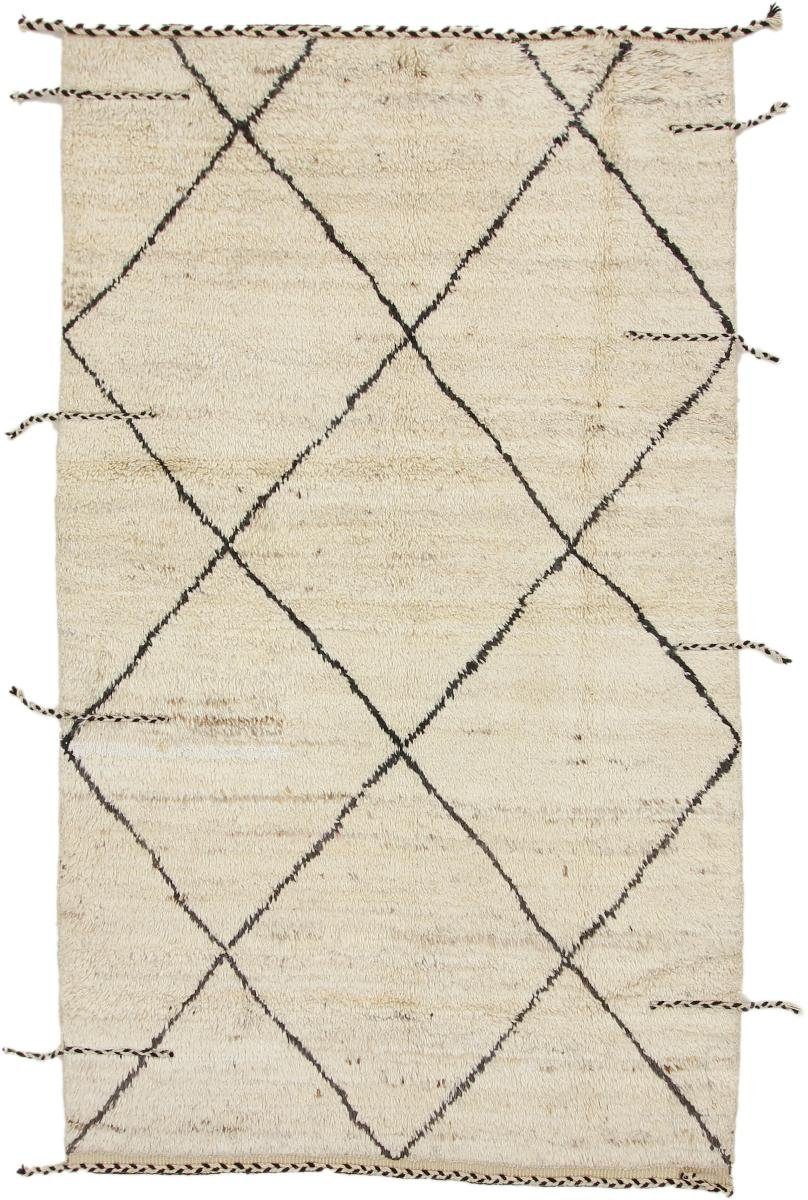 mm Design Berber Höhe: Trading, Orientteppich, rechteckig, Handgeknüpfter Orientteppich 20 Maroccan Nain Moderner 147x248