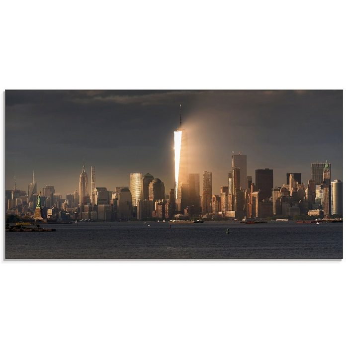 Artland Glasbild New York Skyline I Amerika (1 St) in verschiedenen Größen