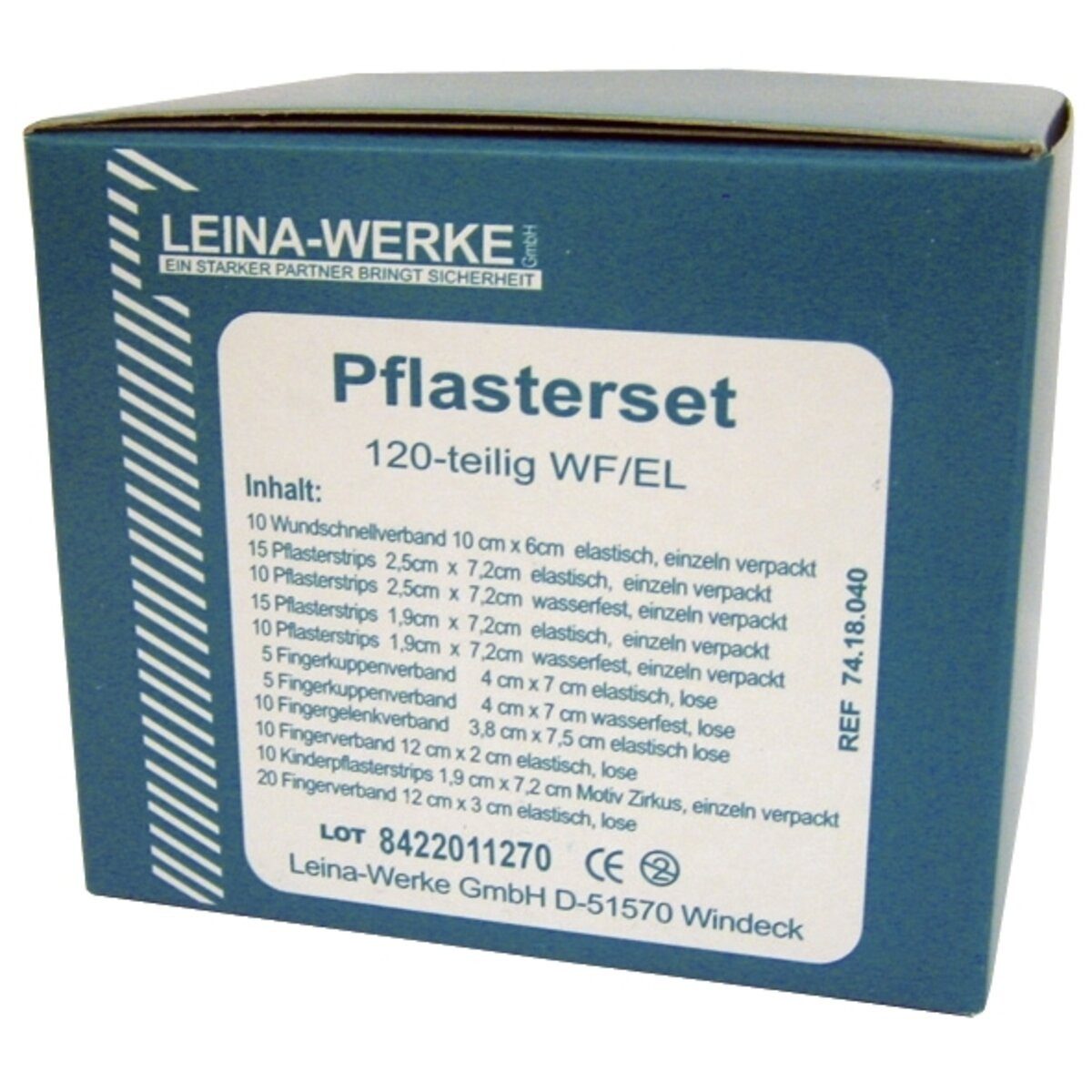 Leina-Werke Erste-Hilfe-Set Pflasterset - 120 teilig.