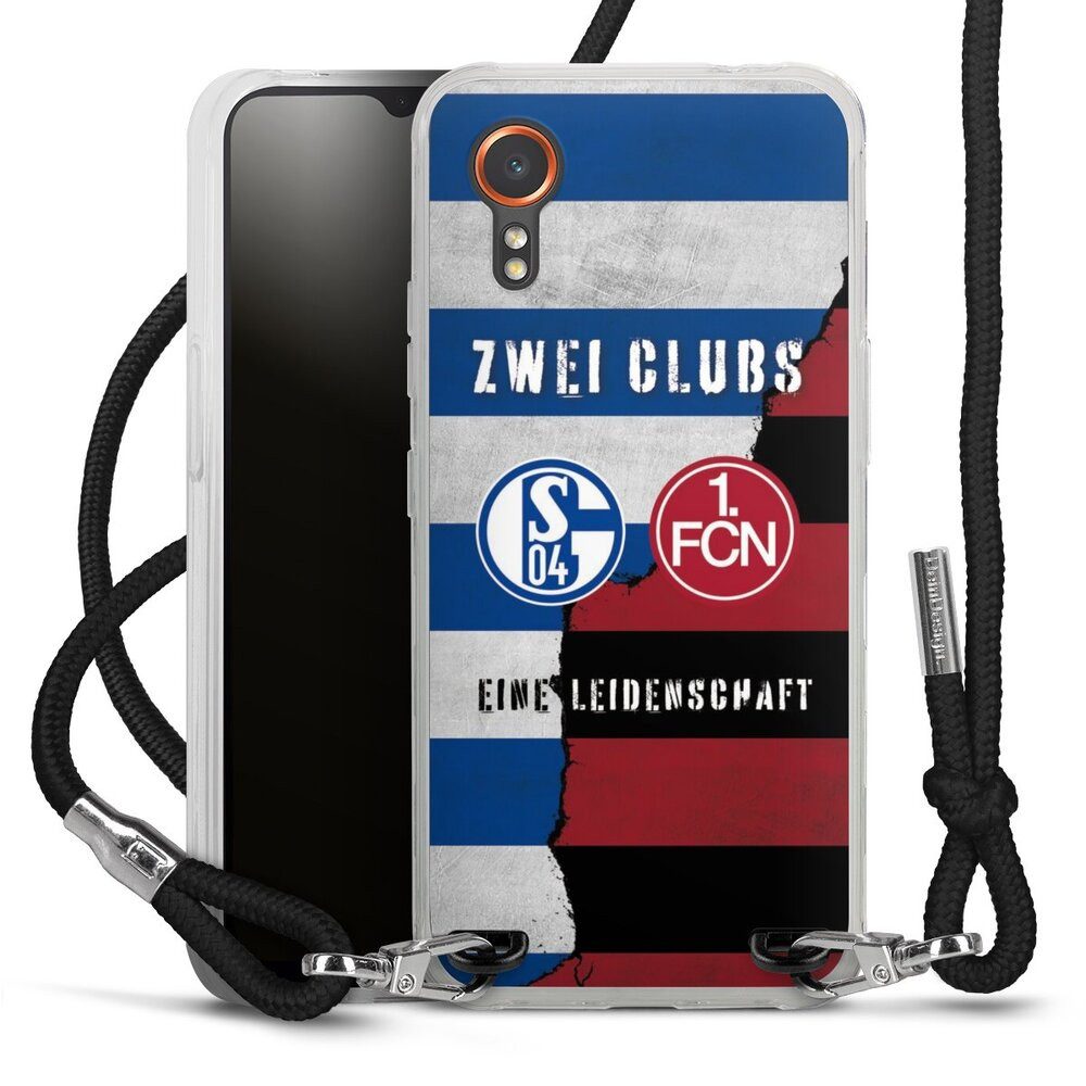 DeinDesign Handyhülle FC Schalke 04 1. FC Nürnberg Freundschaft, Samsung Galaxy Xcover 7 Handykette Hülle mit Band Case zum Umhängen