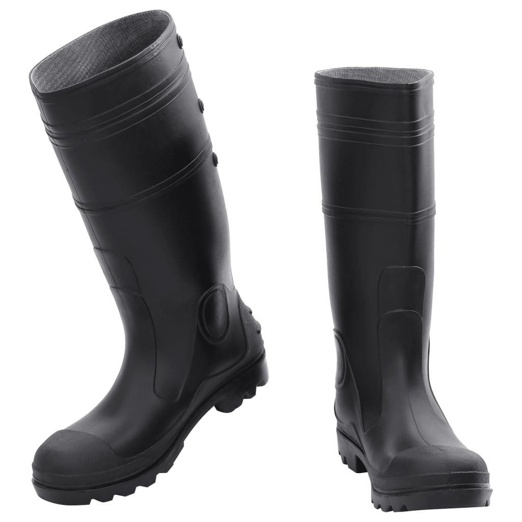 vidaXL Wathose Gummistiefel Schwarz Größe 41 PVC