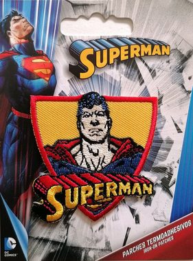 Catch the Patch Aufnäher Bügelbild, Aufbügler, Applikationen, Patches, Flicken, zum aufbügeln, Polyester, Superman Gesicht 2 - Größe: 8,5 x 6,4 cm