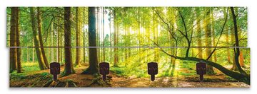 Artland Garderobenleiste Wald mit Bach, teilmontiert