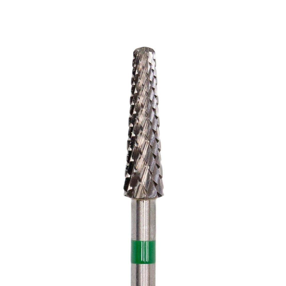 GTM Beauty Nageldesign Zubehör GTM Beauty Hartmetallfräser Kegel Grob (grüner Ring) ø4,0 mm