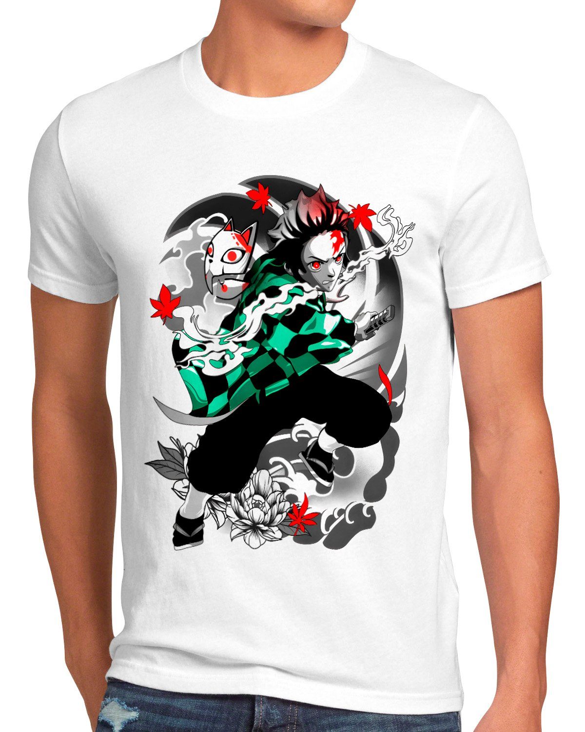 demon anime slayer Print-Shirt japan style3 manga