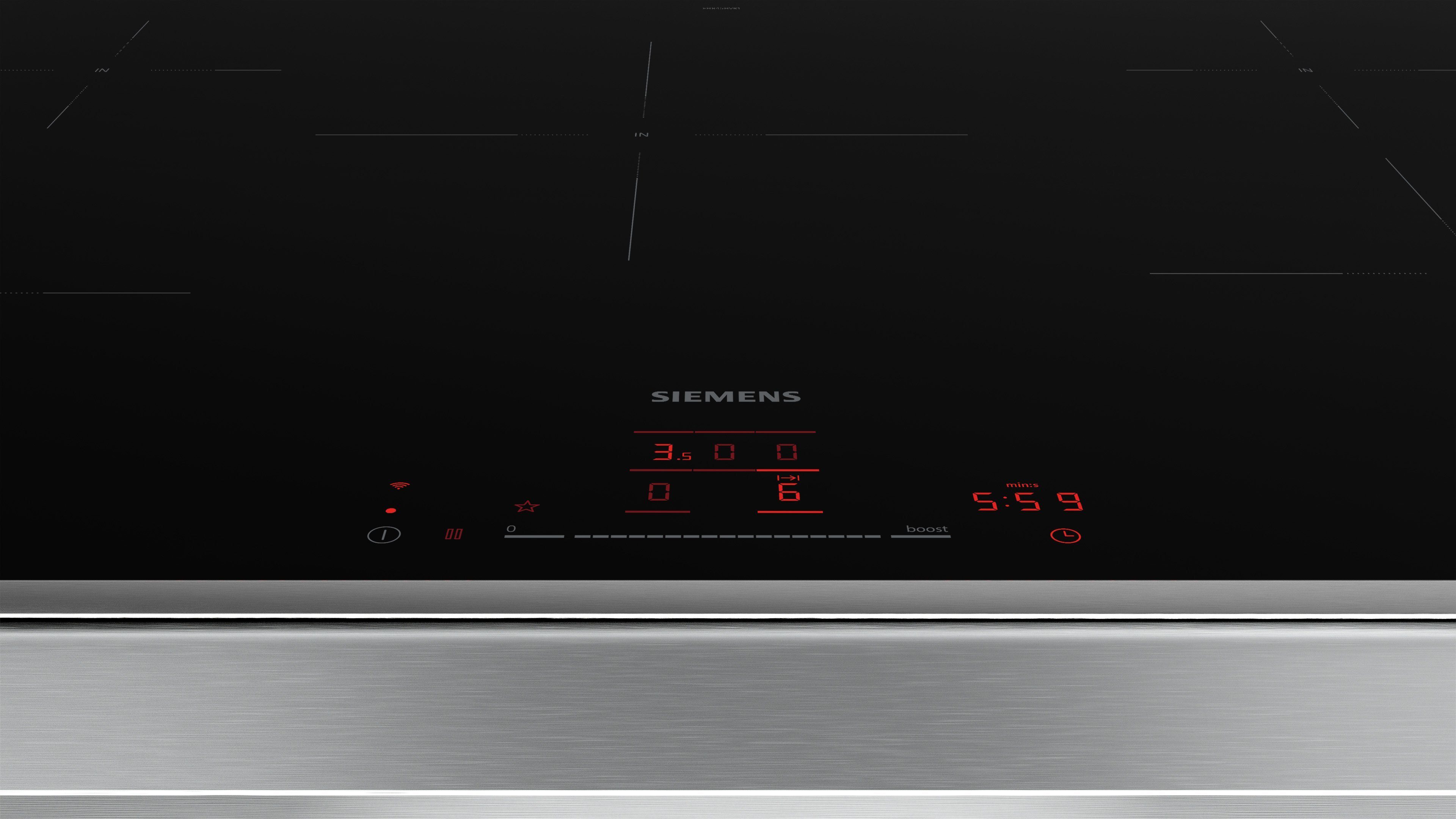 SIEMENS Induktions-Kochfeld iQ100 EH845HVB1E, Effizienter Kochen dank Home Connect Verbindung