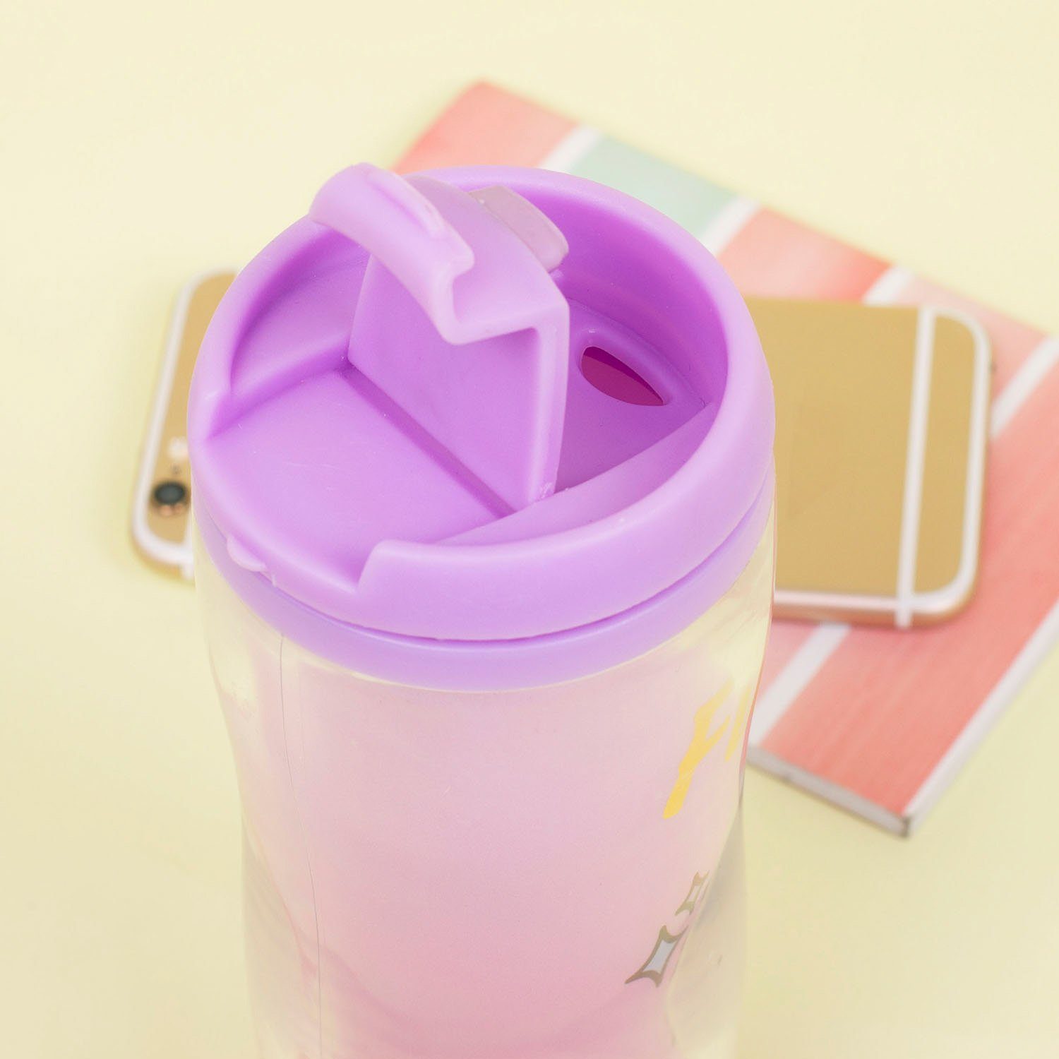 Pusheen Trinkflasche Pusheen Travel - Trinkbecher "FIERCE" mit Trinkverschluss