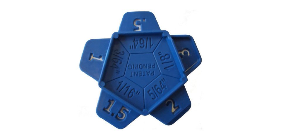 Karl Dahm Fugenkratzer Karl Dahm Stern Fugenabstandshalter, blau, 50 Stück