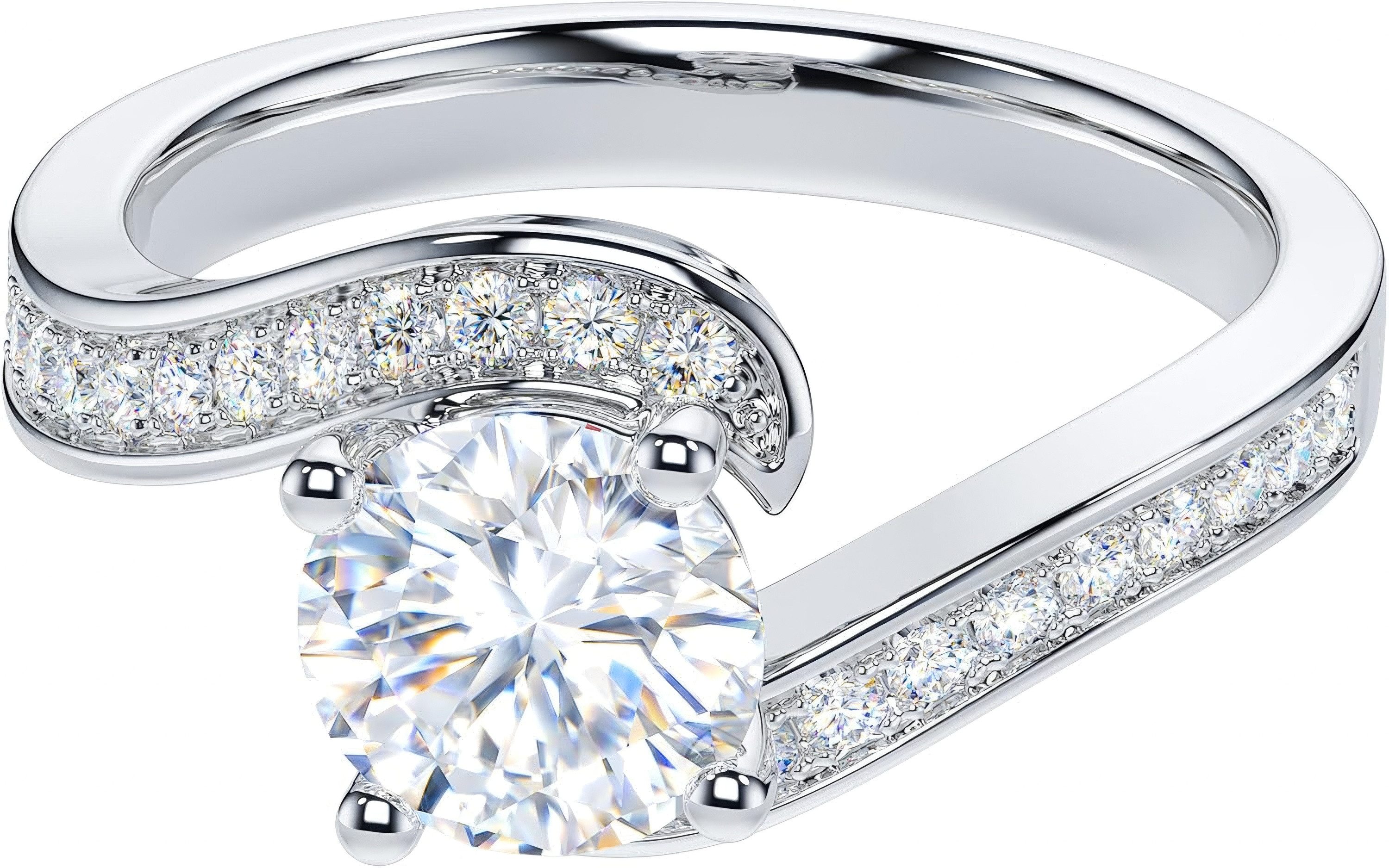 Jumpeak Diamantring Laborgezüchteter Diamant-Wirbelring mit 1 günstig online kaufen