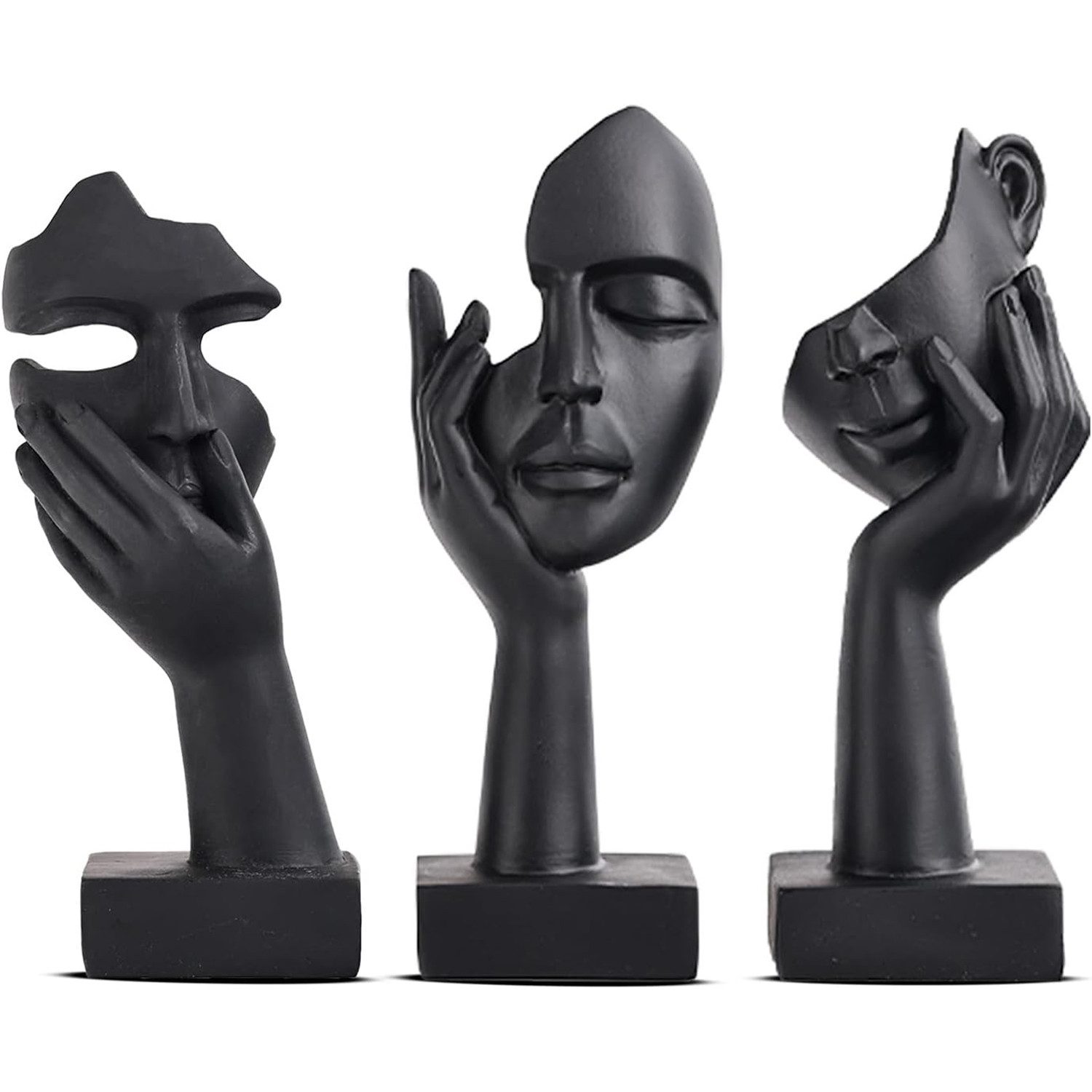 Refined Living Dekofigur 3-tlg Abstrakte Kunstfiguren günstig online kaufen