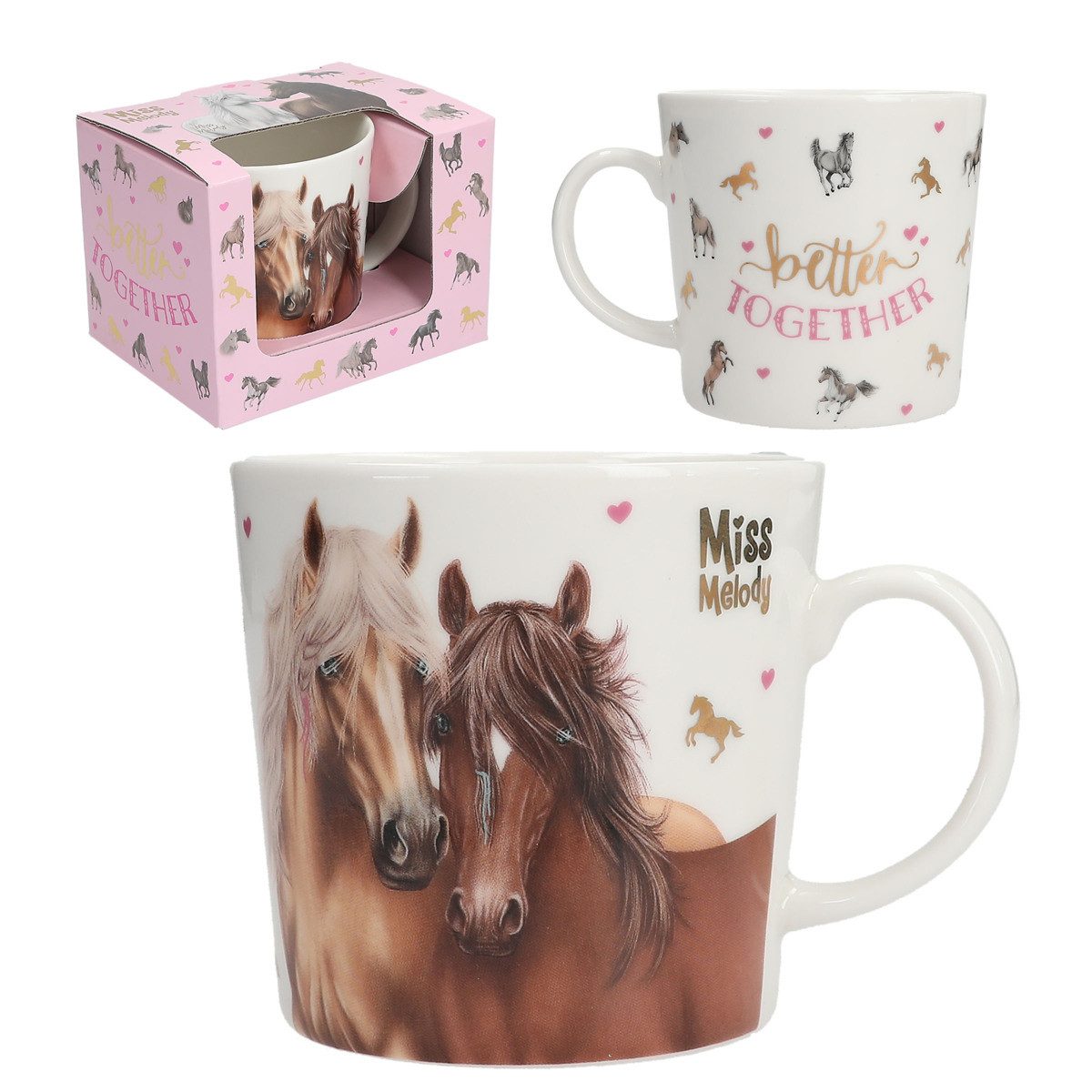 Depesche Freizeittasche DEPESCHE Miss Melody Tasse Better Together in Geschenkbox