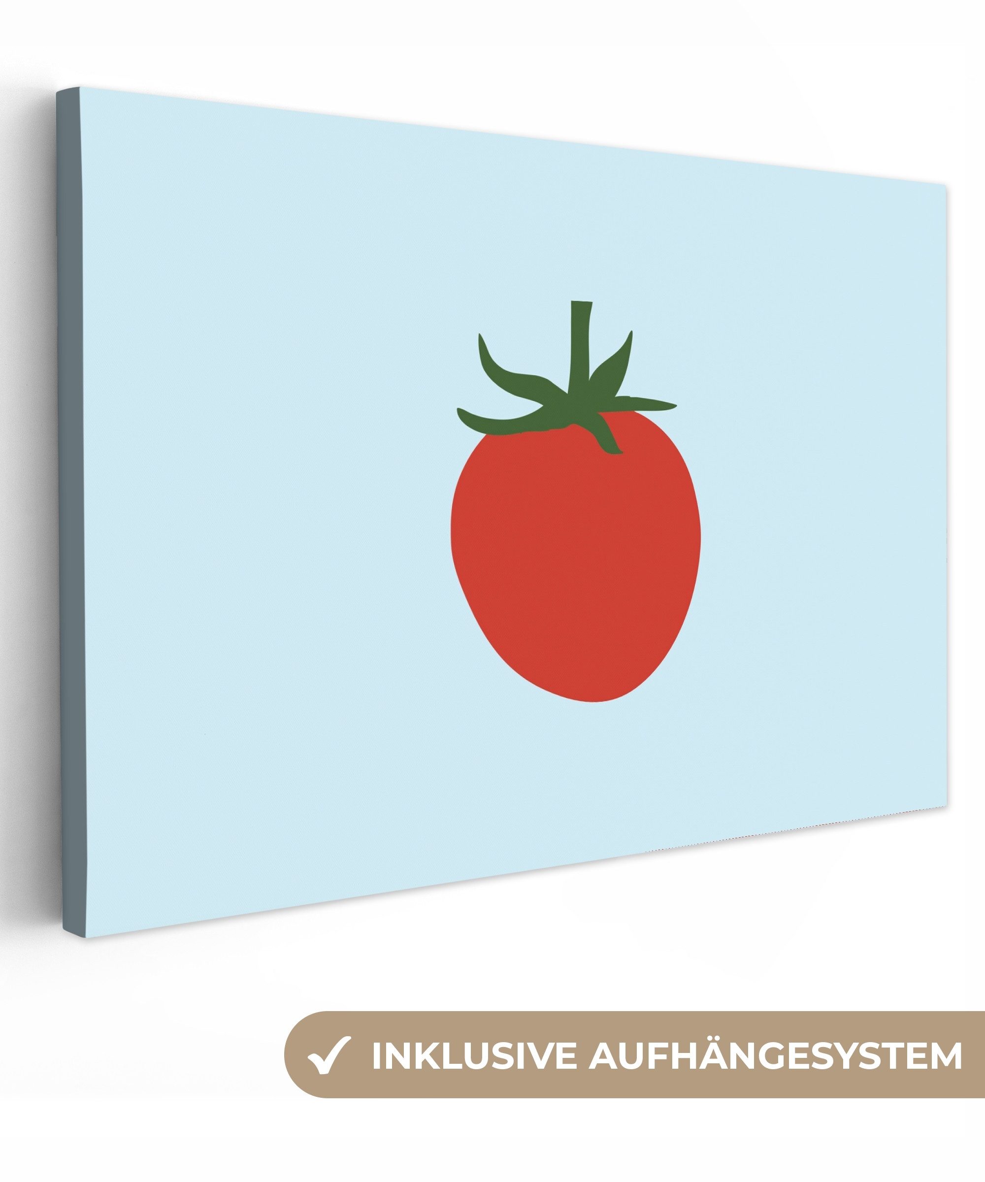 OneMillionCanvasses® Leinwandbild Rot - Tomate - günstig online kaufen