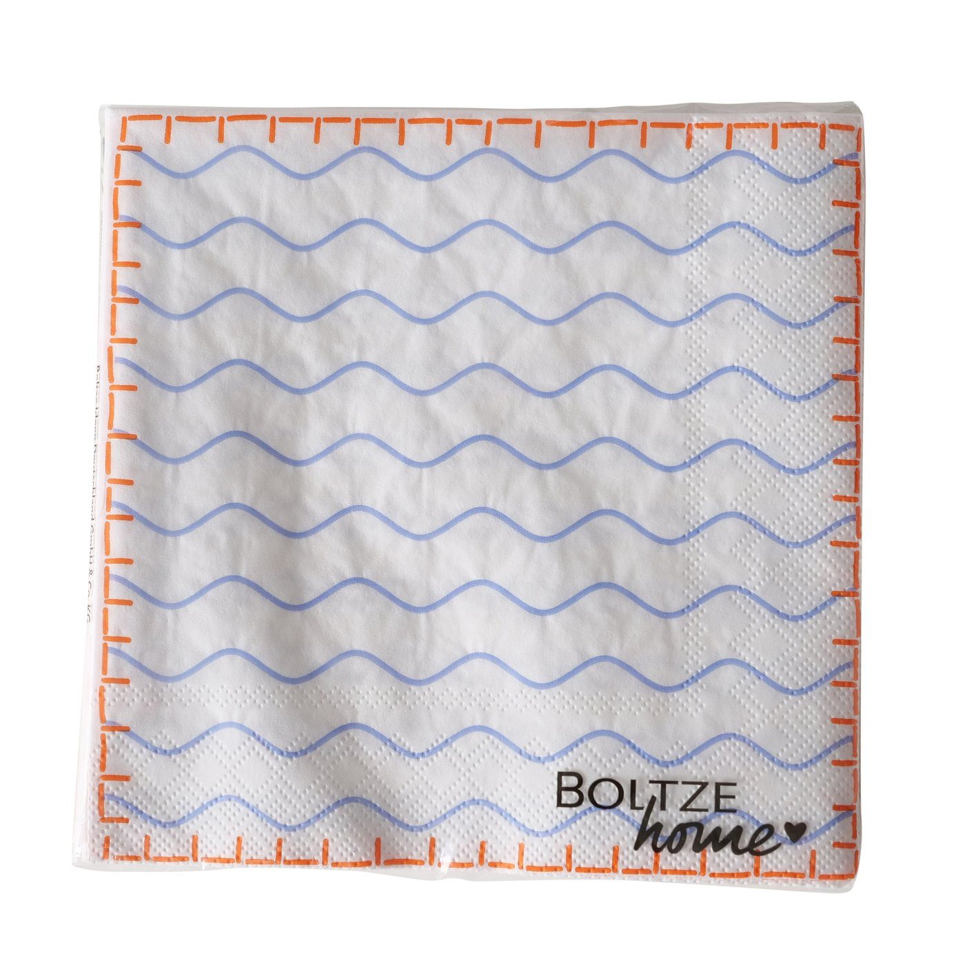 BOLTZE Papierserviette Servietten 2er Set Maritim Sylt Meer Blau Anker, (2 St)