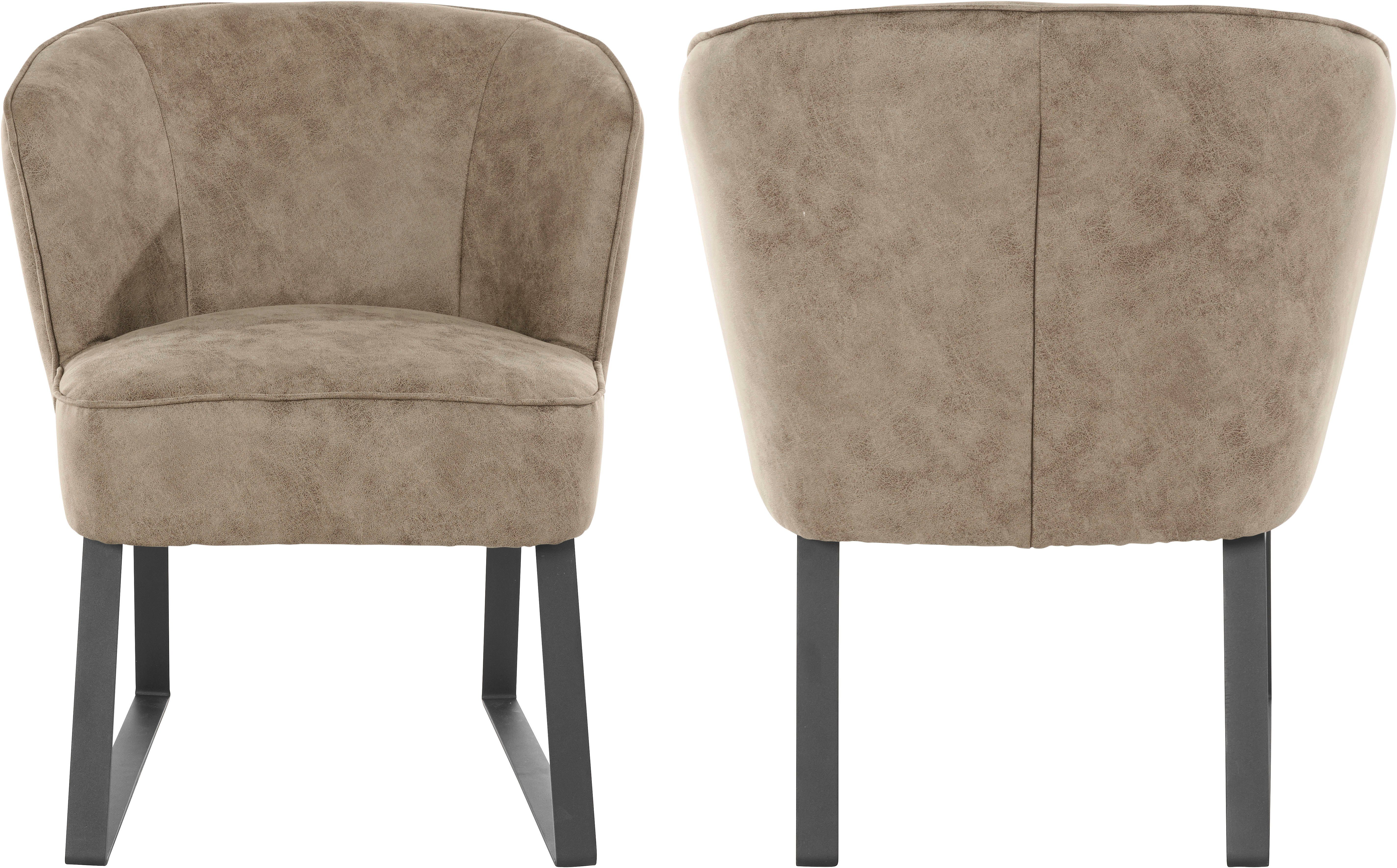 exxpo - sofa fashion in Sessel mit Americano, Qualitäten, und Metallfüßen, Keder Stck. Bezug 1 verschiedenen