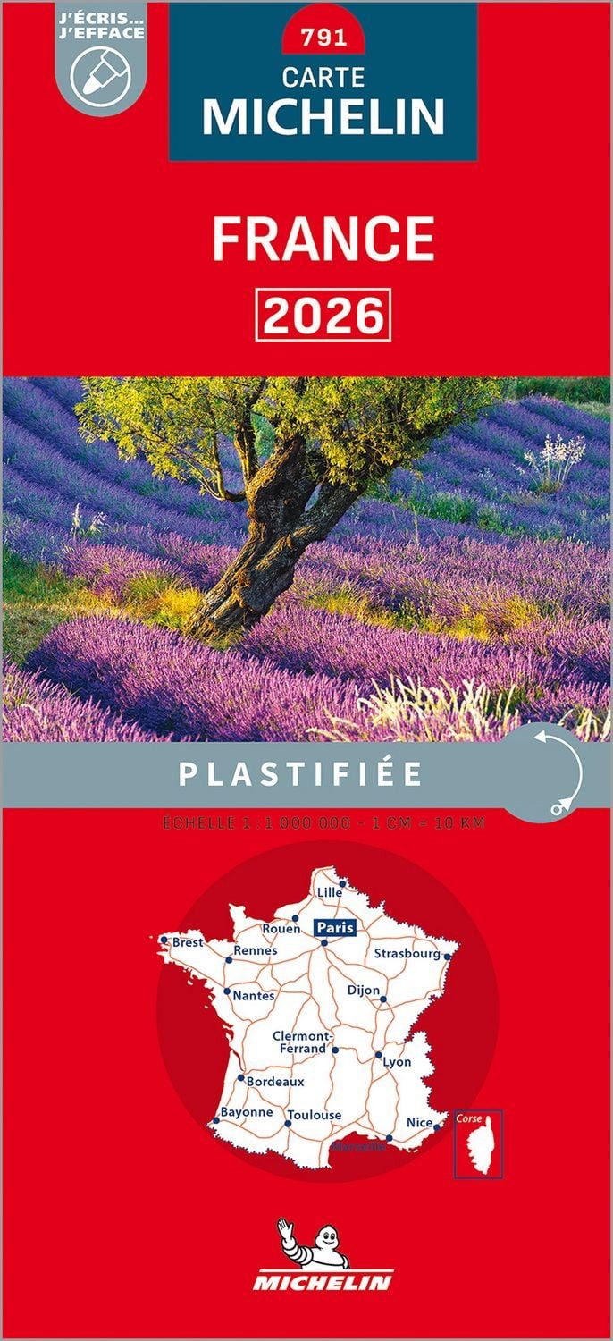 Michelin Frankreich 2026 (plastifiziert) / Carte nationale