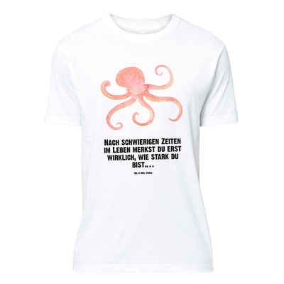 Mr. & Mrs. Panda T-Shirt Tintenfisch - Weiß - Geschenk, Tiermotive, Wasser, Tshirt, Ozean, Spr (1-tlg)