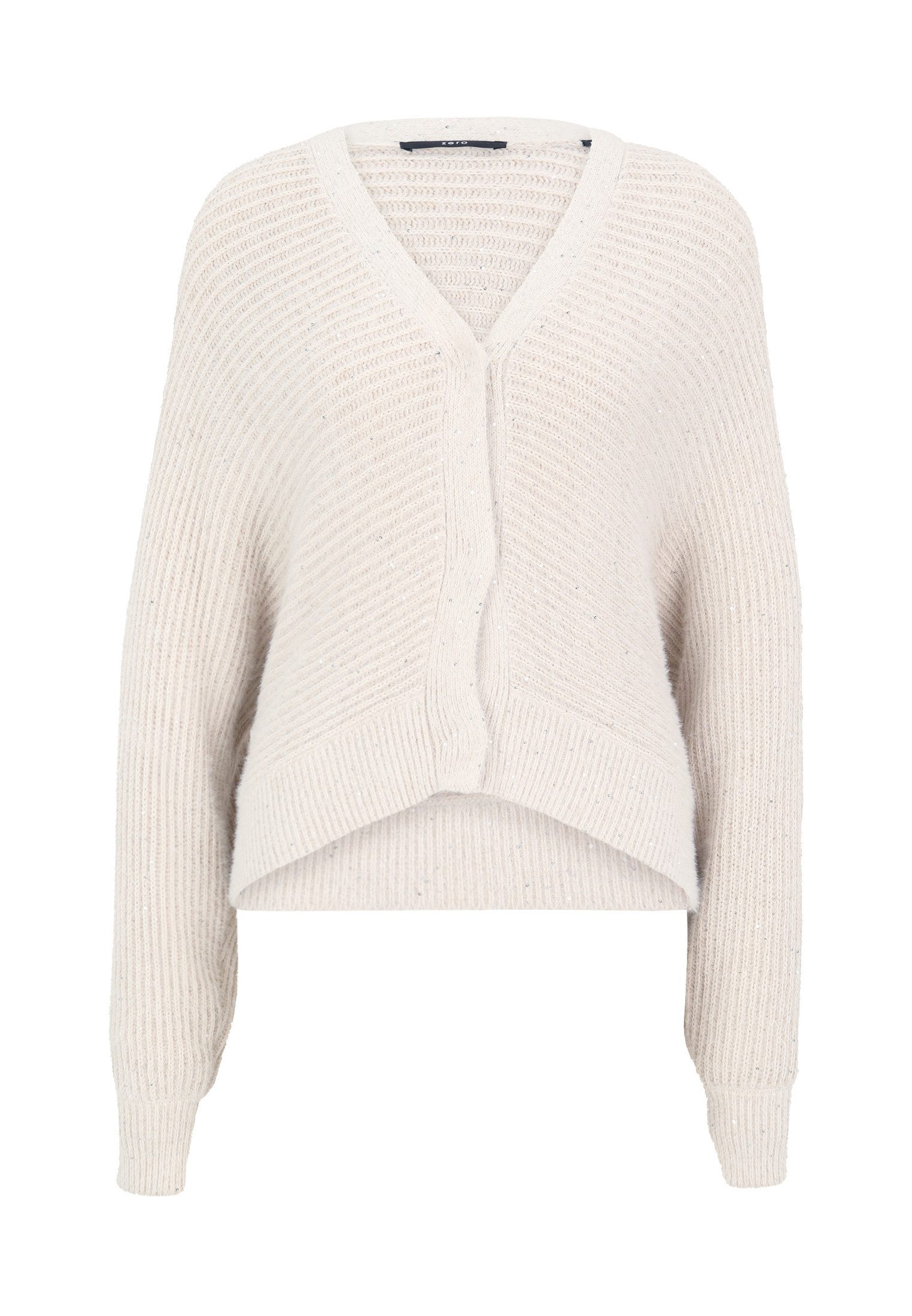 Zero Strickjacke Damen mit Pailletten (1-tlg) Pailletten