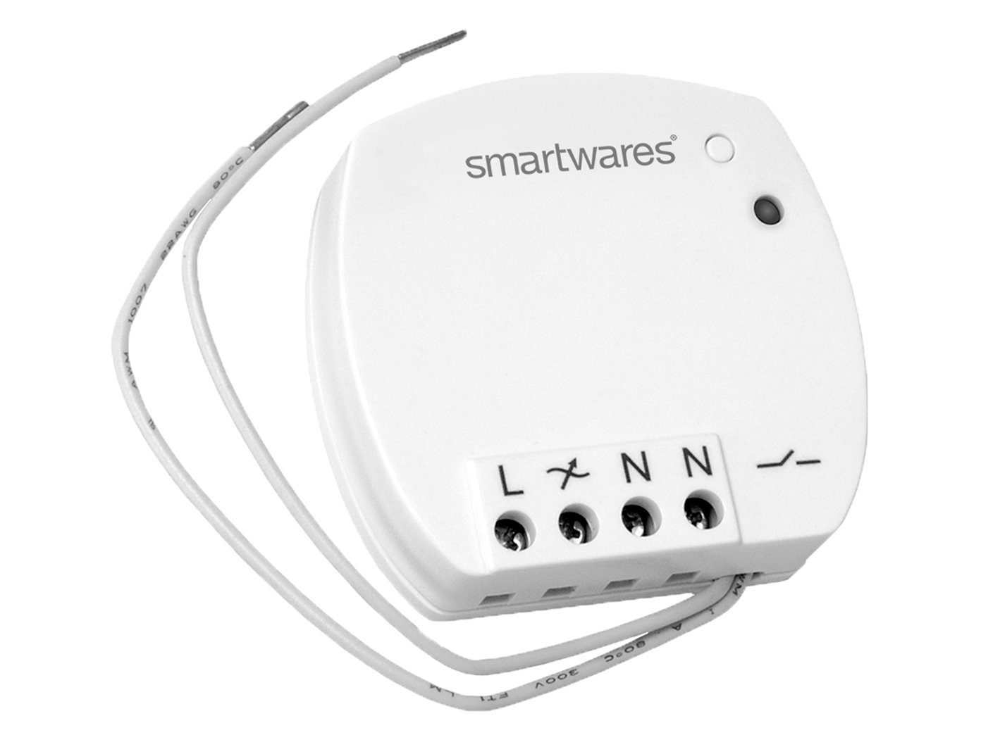 smartwares Licht-Funksteuerung, Smart Taster & Mini Home - Einbaudimmer Wandschalter Schalter Funk Set