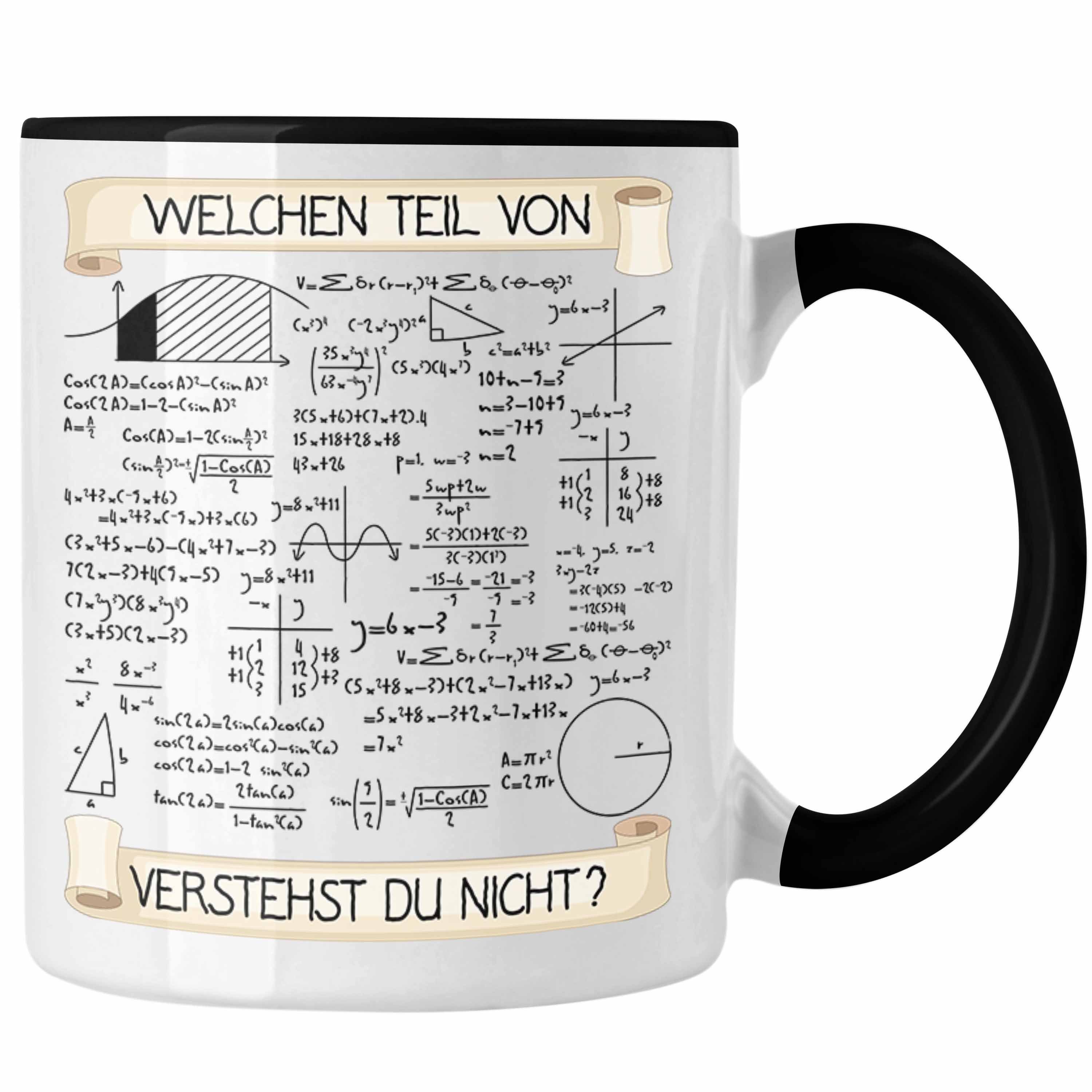 Trendation Tasse Welchen Teil von Verstehst du Nicht Tasse Mathematiker Geschenkidee Ph Schwarz