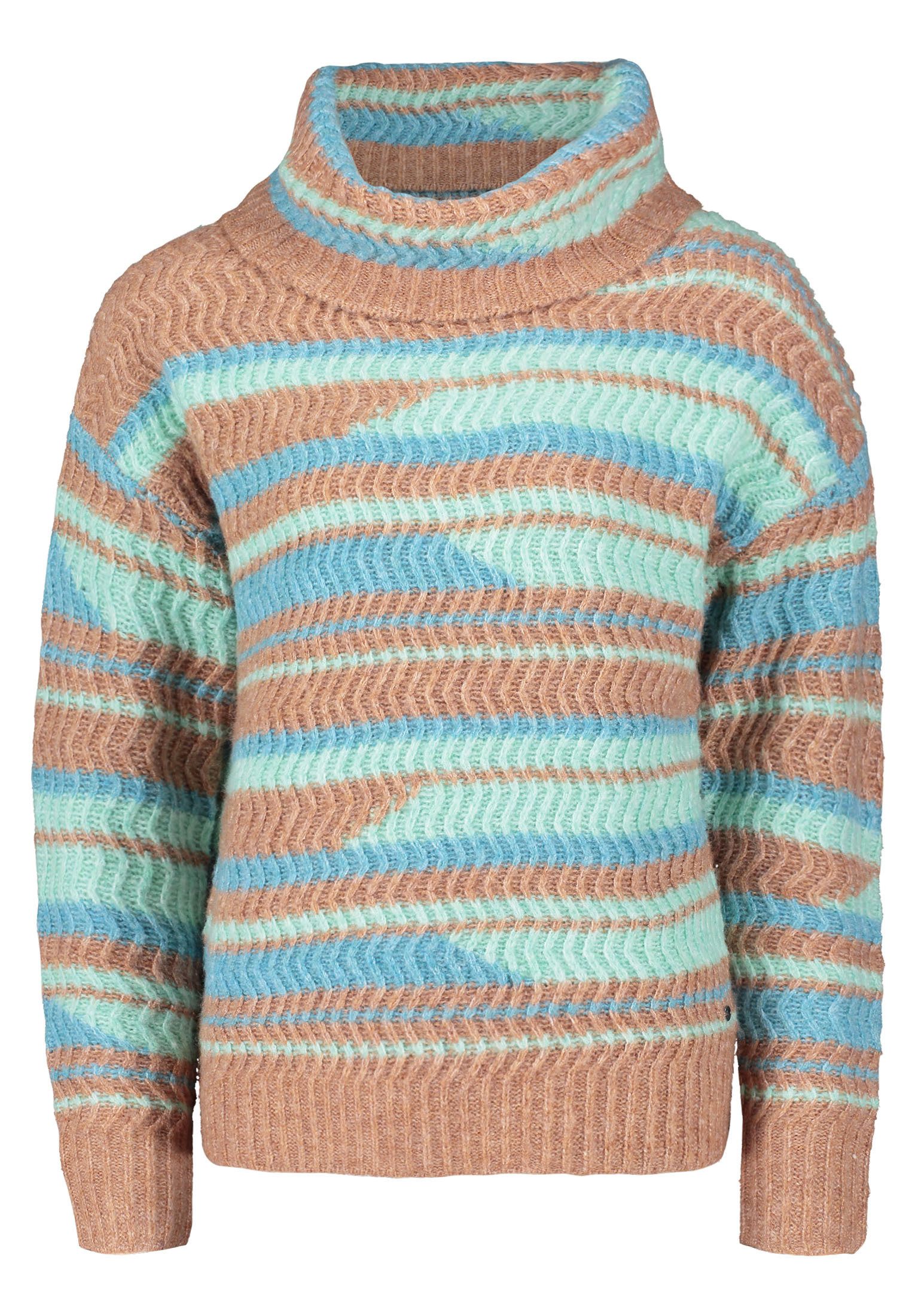 Betty&Co Strickpullover Damen Strickpullover mit Struktur (1-tlg) Jacquard günstig online kaufen