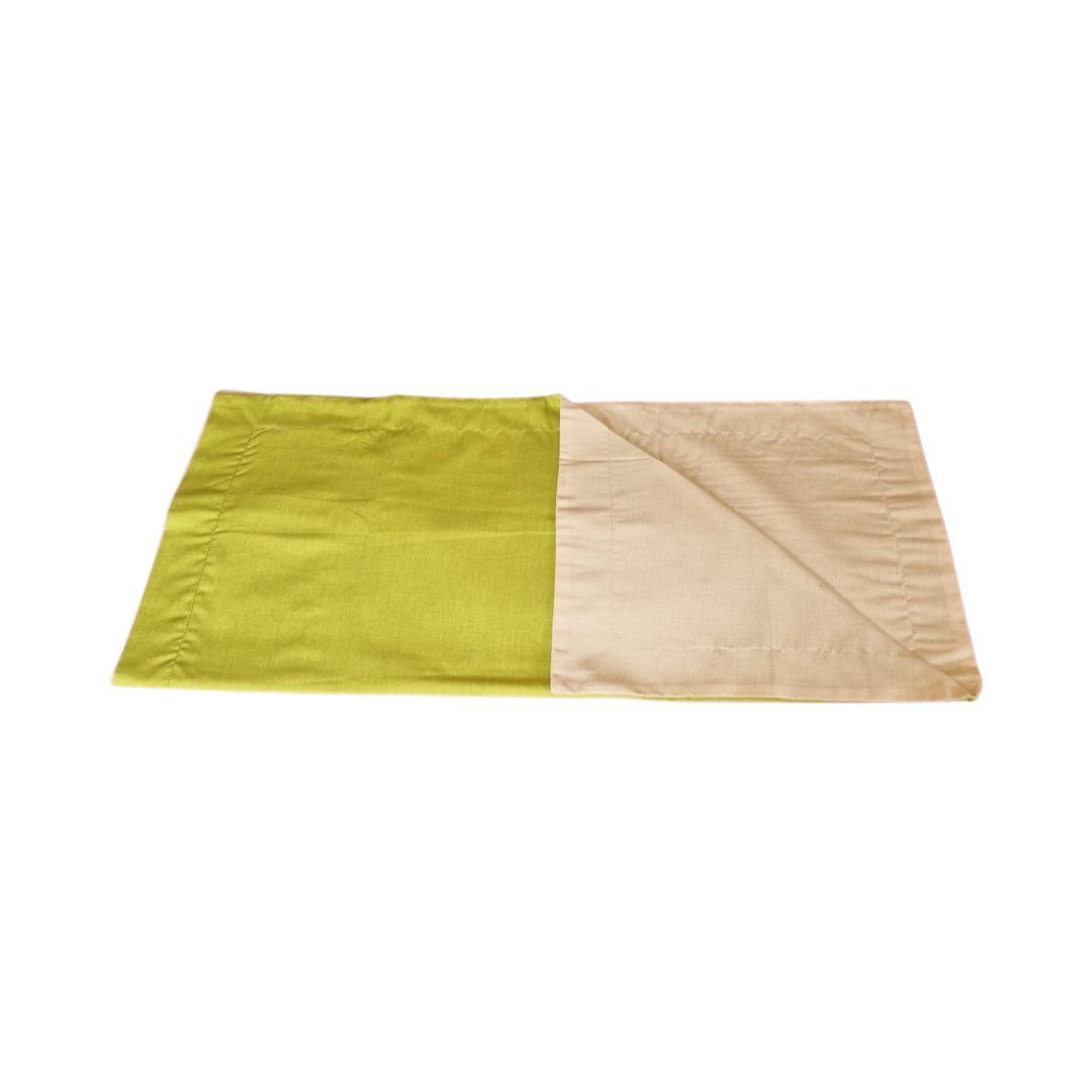 Kissenbezüge K12-73564 grün-beige ca. 75x75 cm zweiseitig, Bellezza (1 Stück)