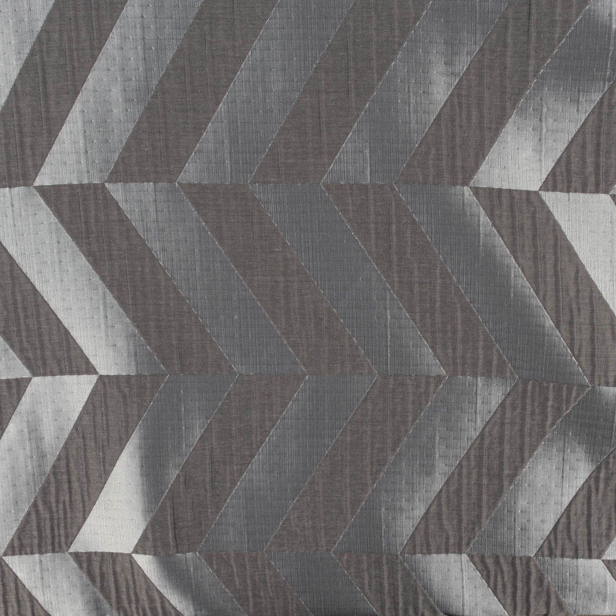 doubleface 295cm, blickdicht, Meterware Doubleface Rasch Vorhangstoff anthrazit Willow überbreit, Textil Chevron